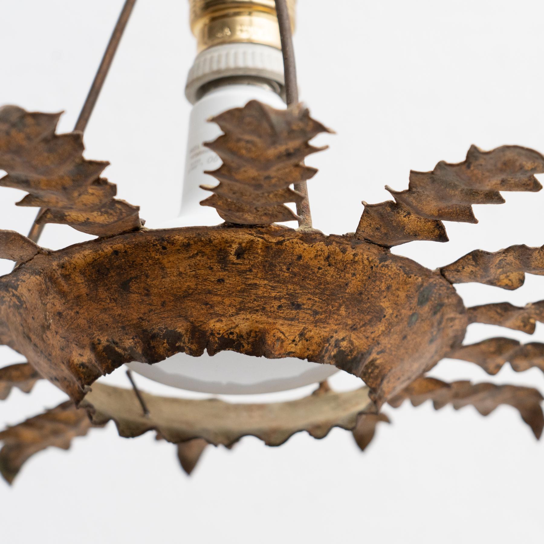 Plafonnier en laiton Sunburst Modernity en vente 1
