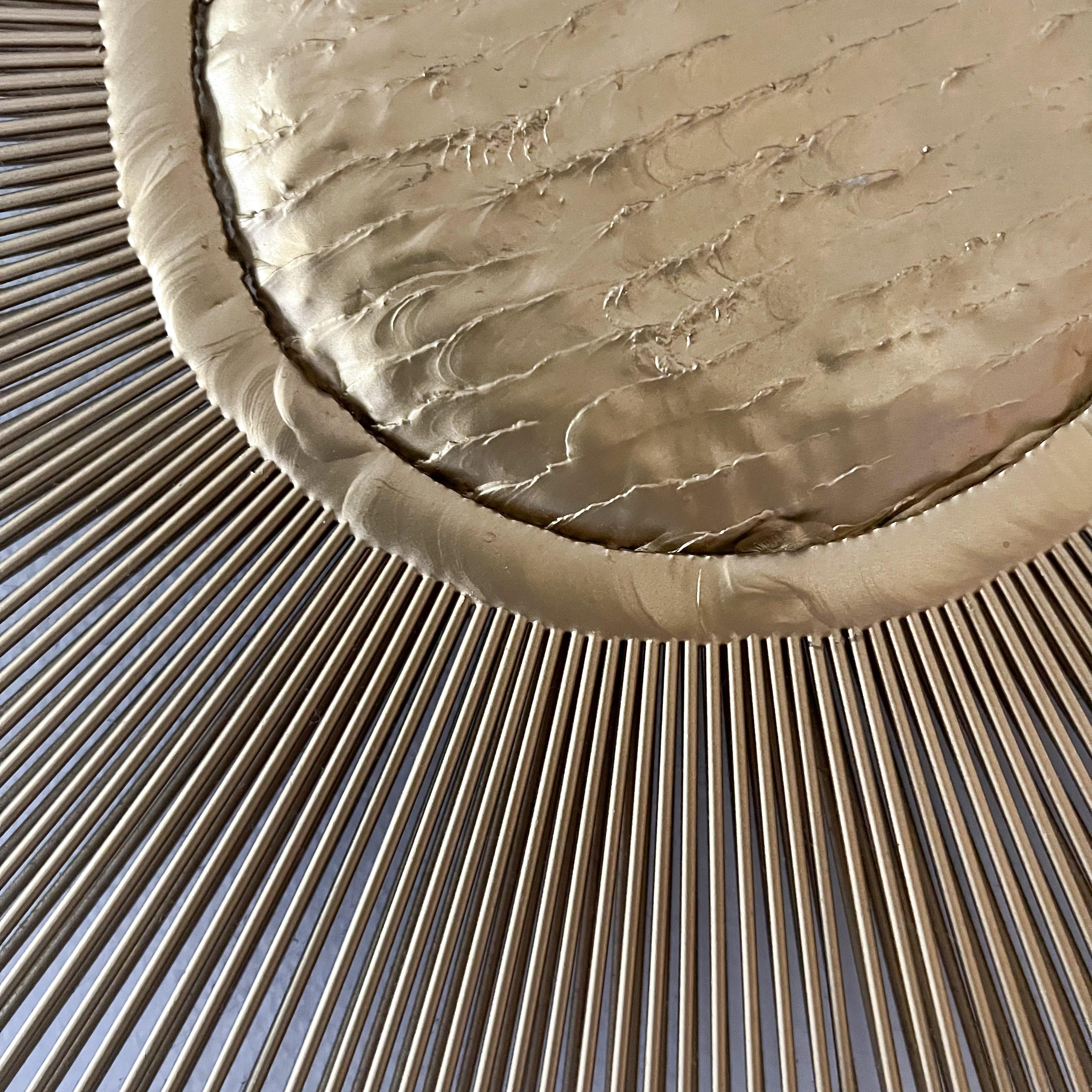 Mid-Century Modern Sunburst Brass Wall Sculpture by Casa Devall In Good Condition In Asheville, NC