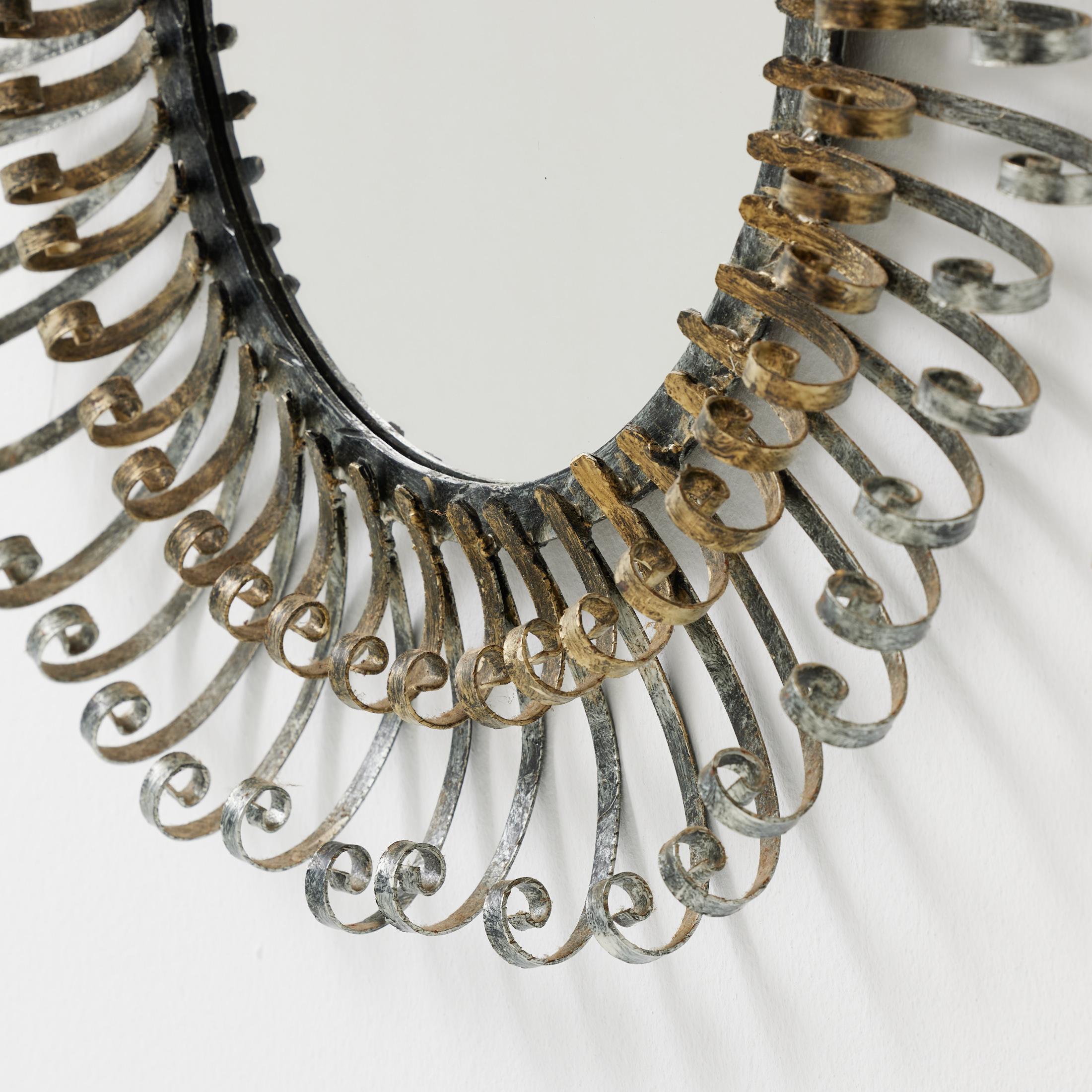 Mid-Century Modern Sunburst Mirror Brass, circa 1960 en venta 5