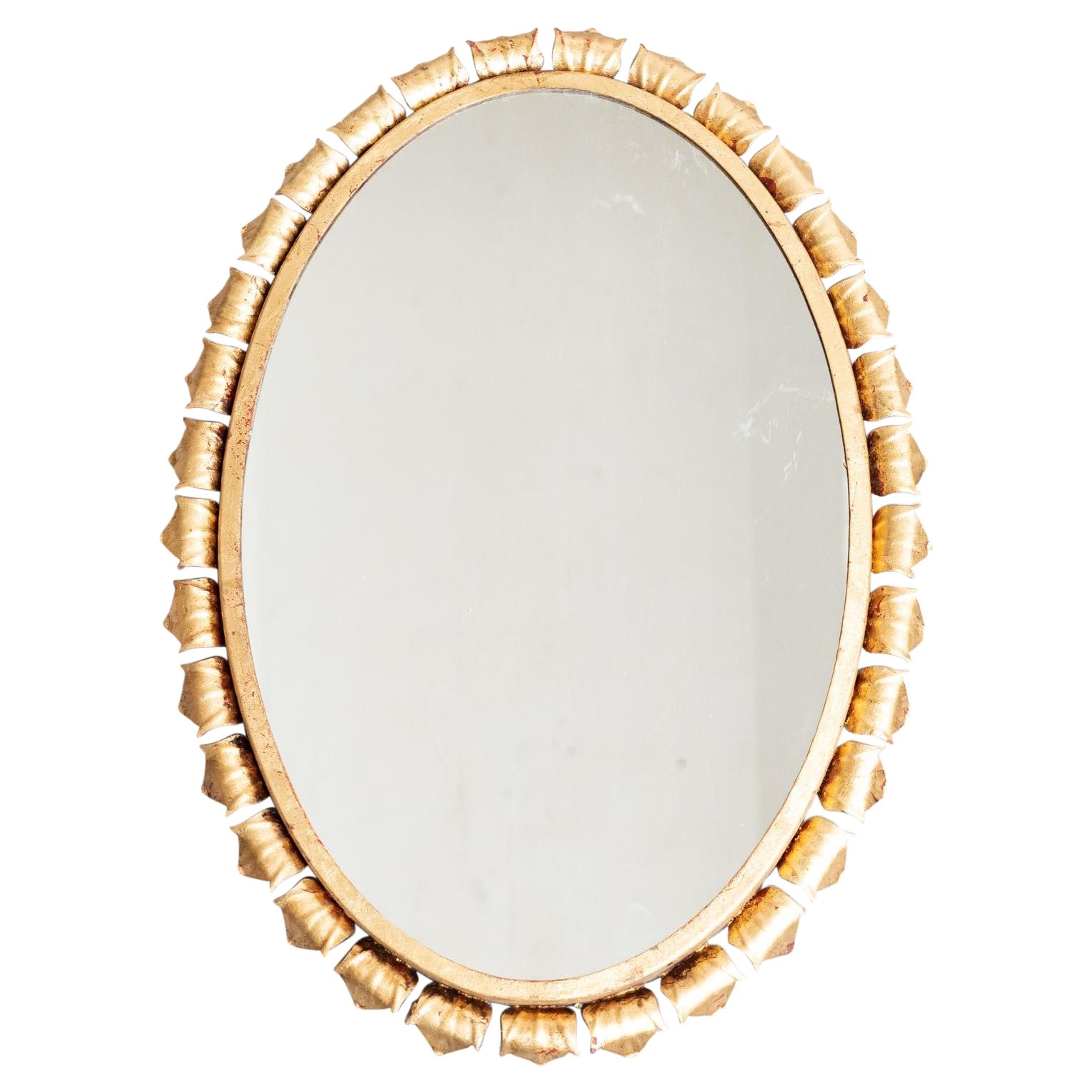 Mid-Century Modern Sunburst Mirror Brass, circa 1960