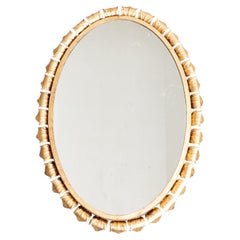Mid-Century Modern Sunburst Mirror Brass, circa 1960