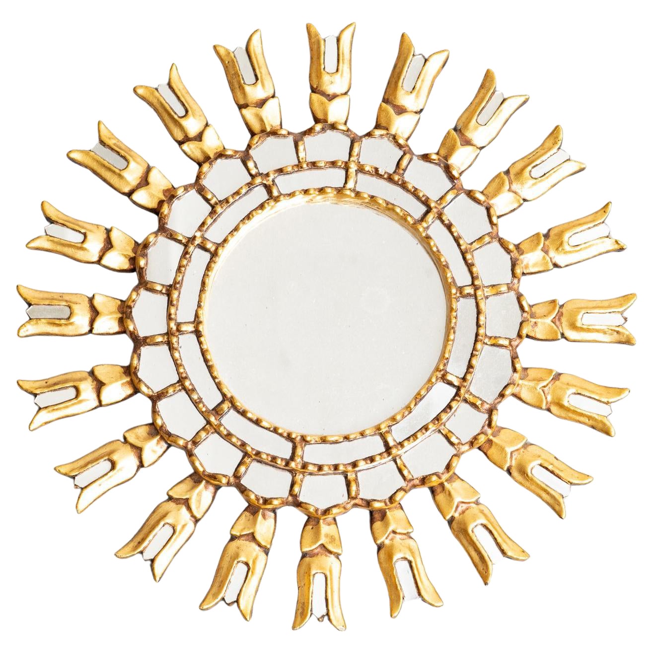 Mid-Century Modern Sunburst Mirror, circa 1950