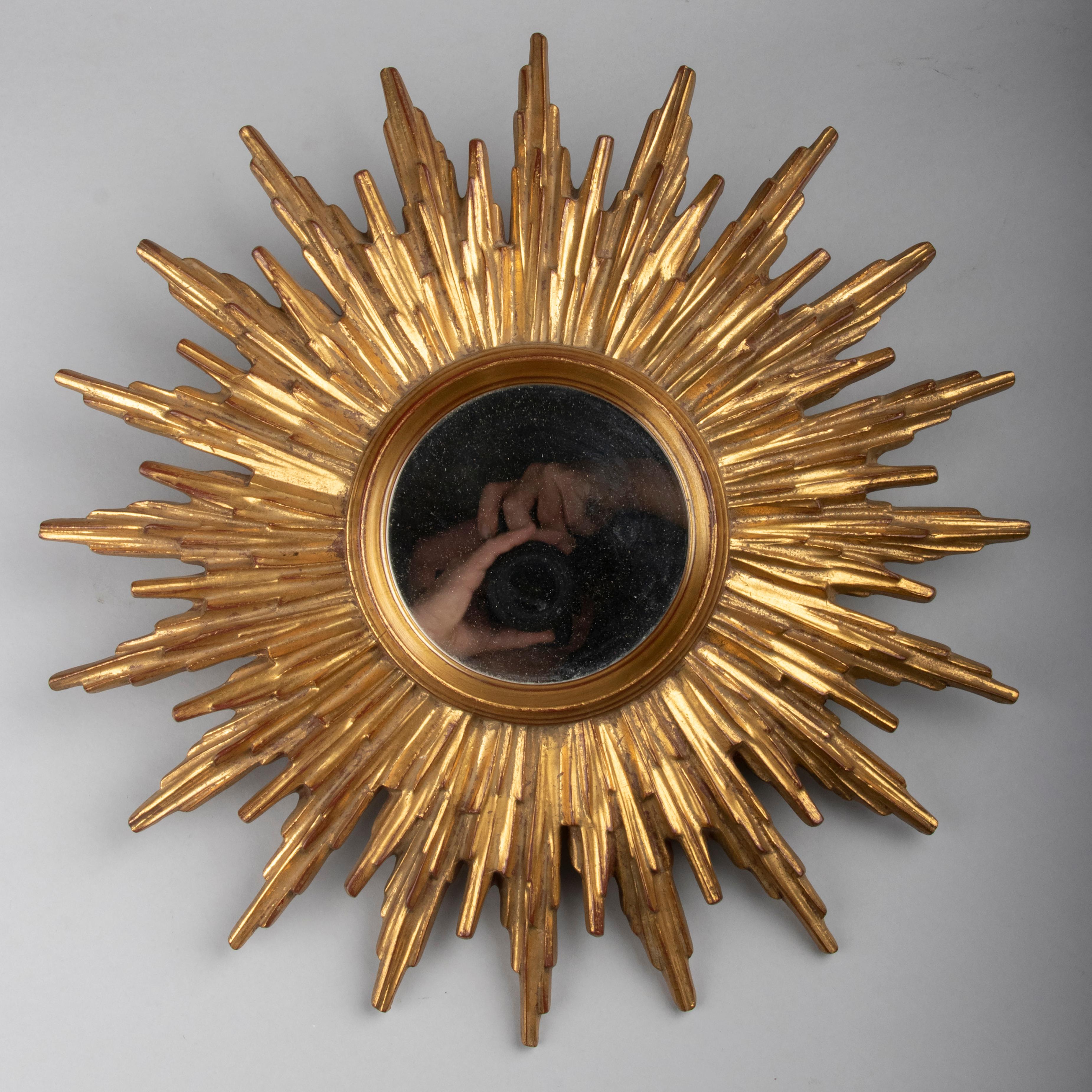 Mid-Century Modern Sunburst Mirror 5