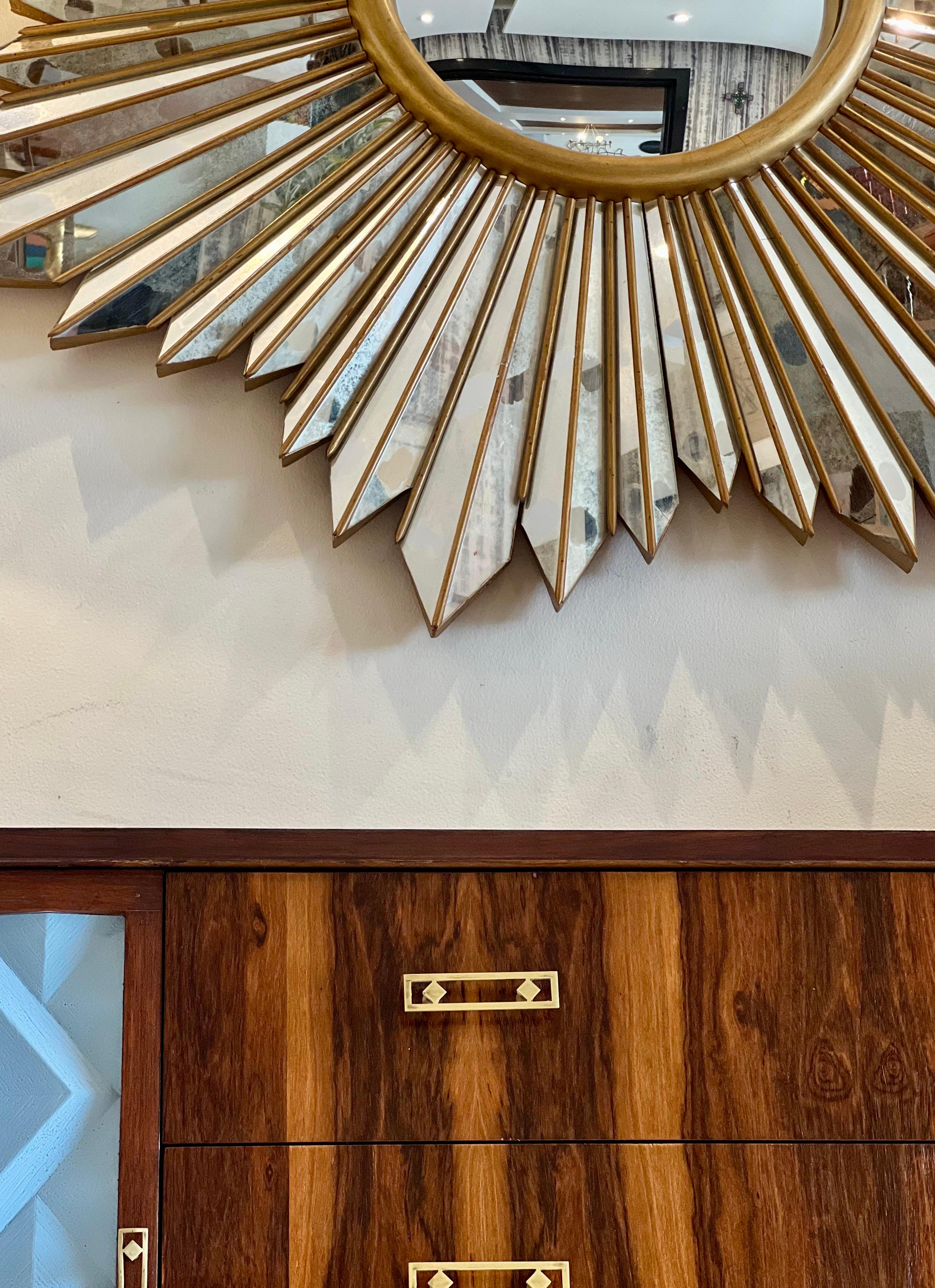 Mid-Century Modern Mid Century Modern Sunburst Mirror