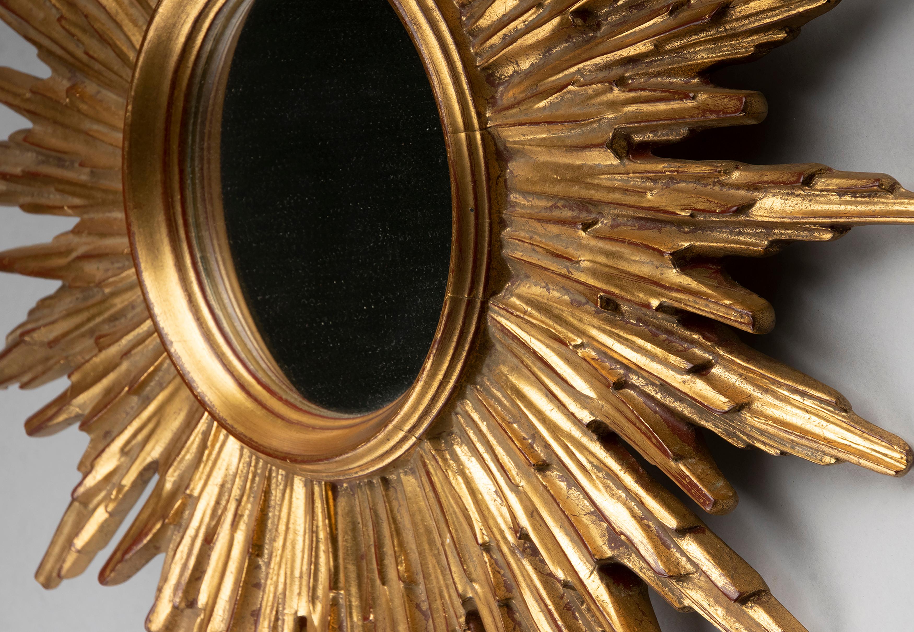 Mid-Century Modern Sunburst Mirror 1