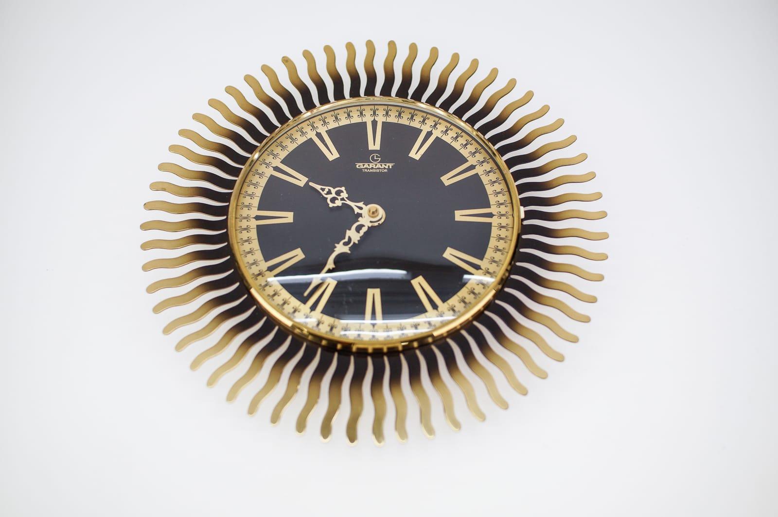 brass wall clock modern
