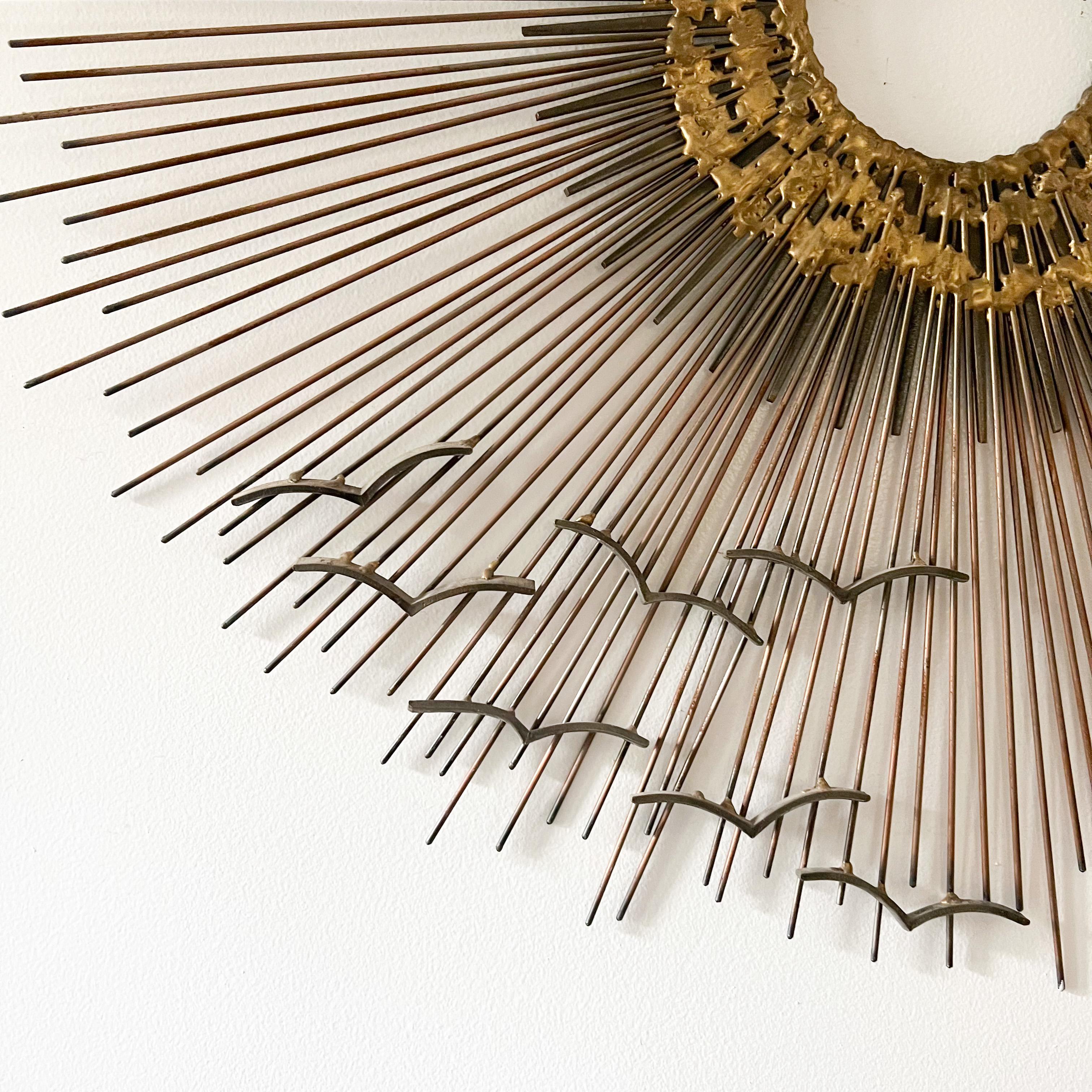 sunburst metal wall art