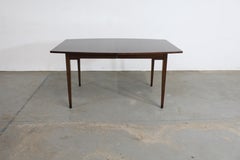 Mid-Century Modern Surfboard Walnut Dining Table by Broyhill