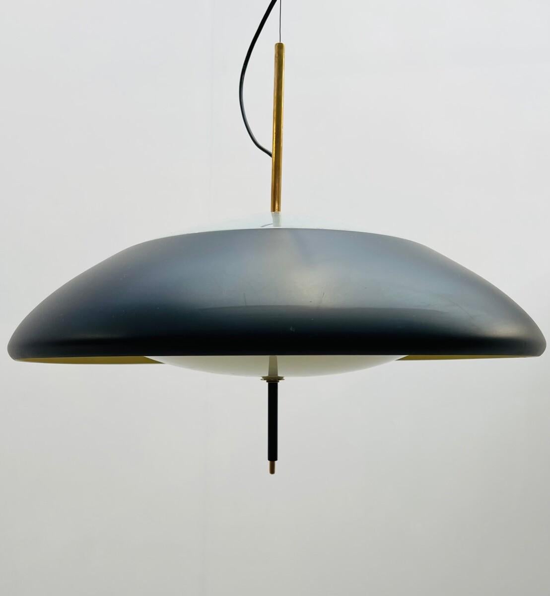 Mid-Century Modern Suspension with Counterweight by Oscar Torlasco, Italy, 1950s 7