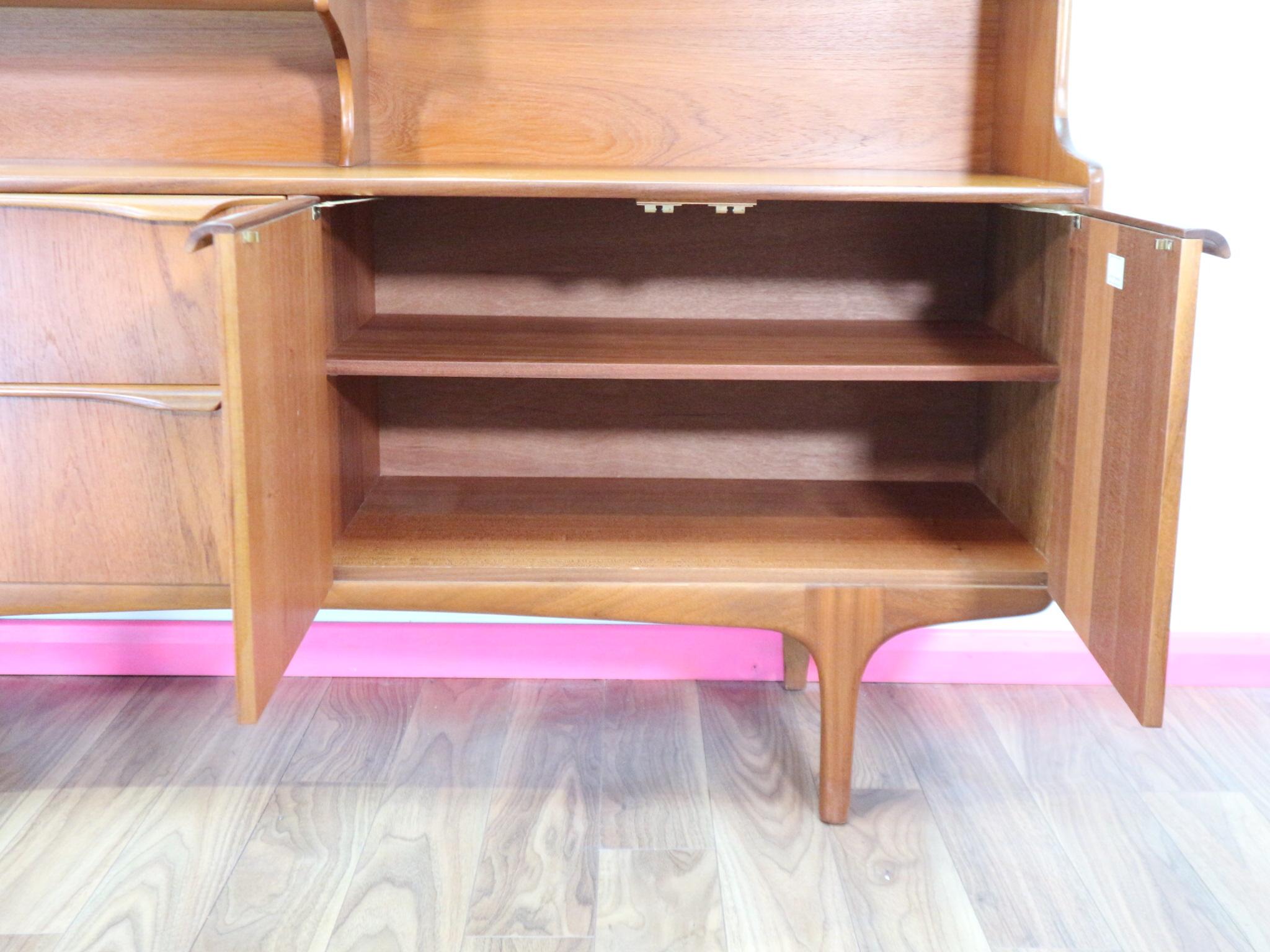 Teak Mid-Century Modern Sutcliffe of Todmorden S Form Highboard Credenza