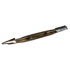 Mid Century Modern Swank Arrow Tie Bar Clip 1960s  Collectible Jewelry