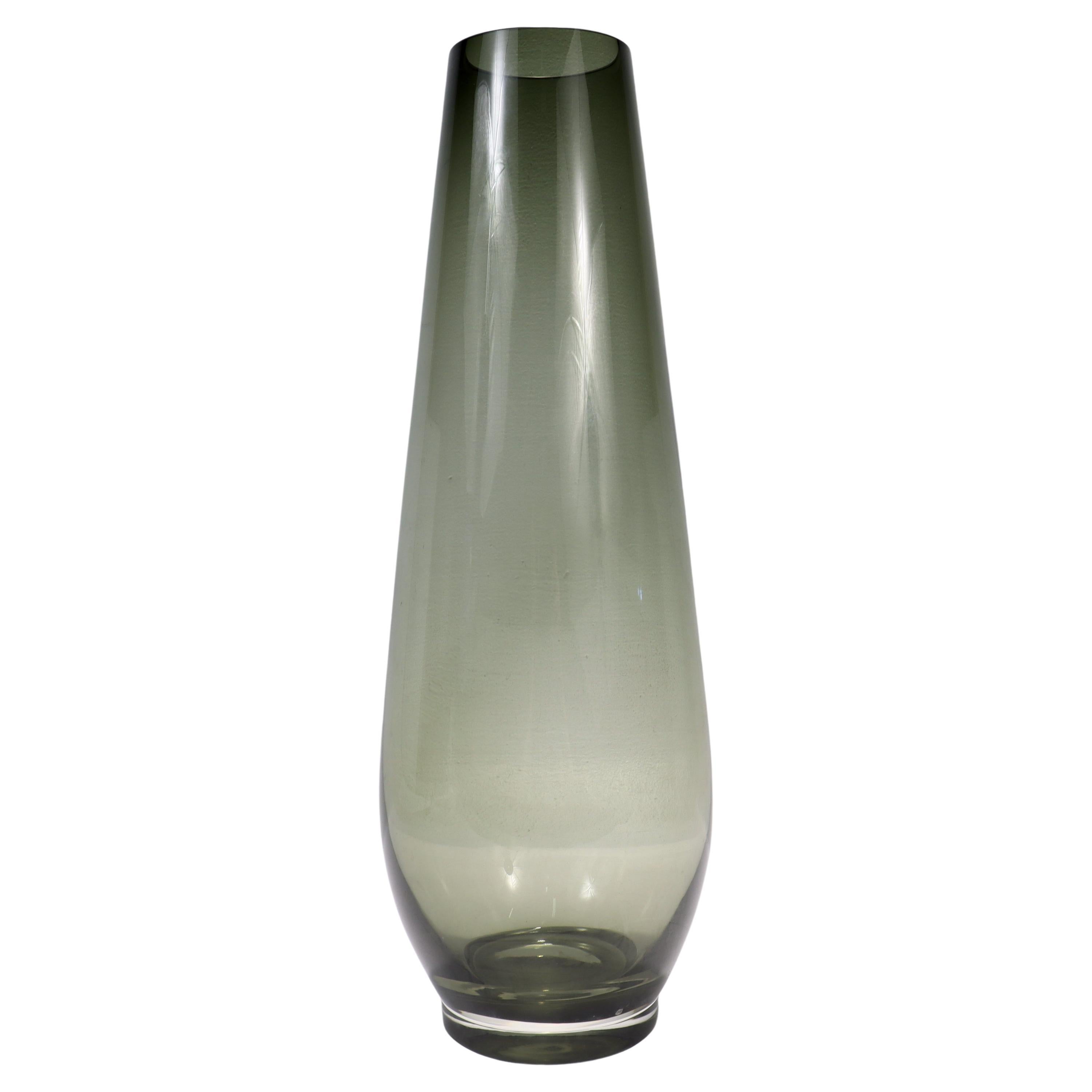 Mid-Century Modern Swedish Art Glass Vase Attributed to Gullaskruf