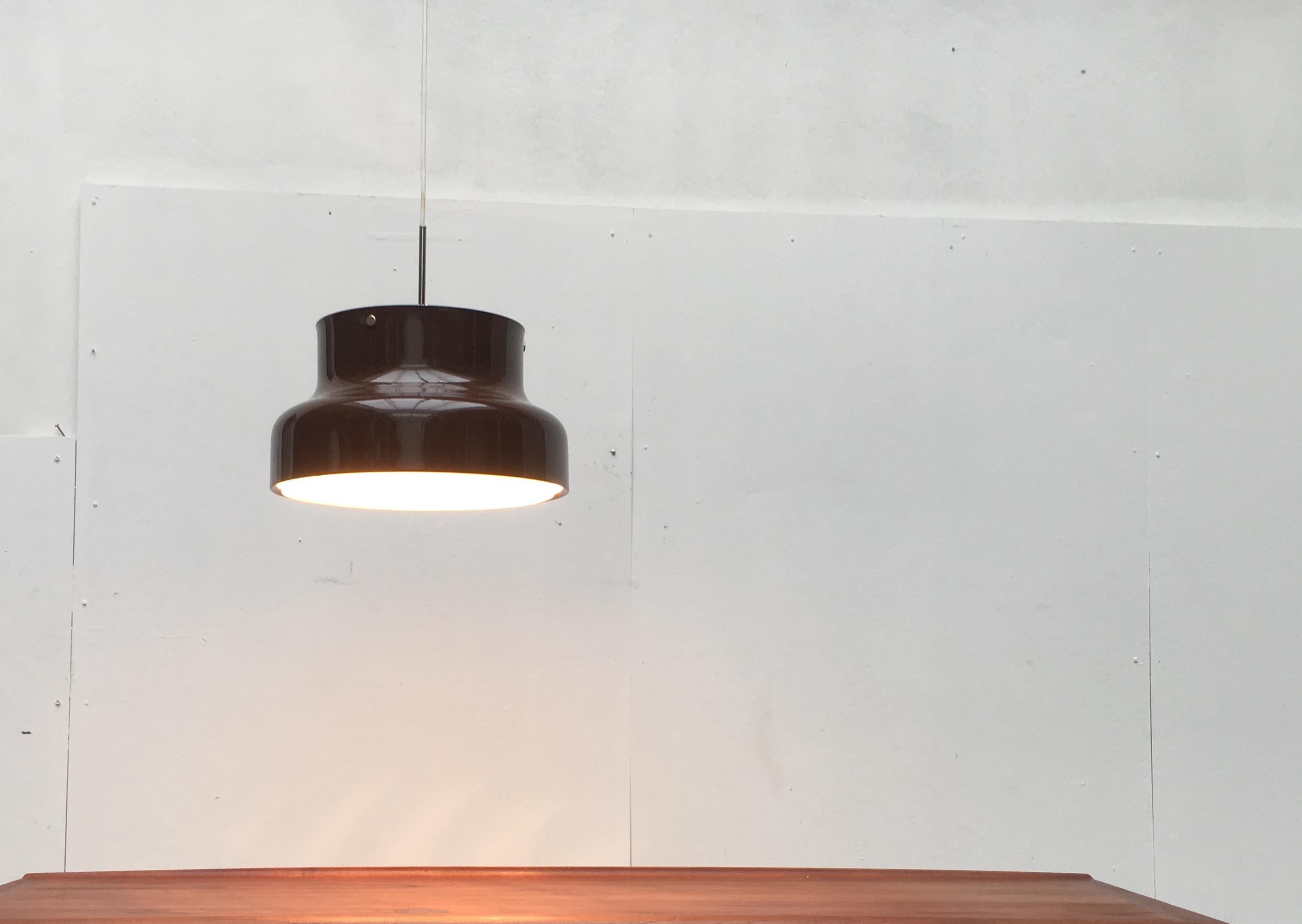 Mid-Century Modern Swedish Bumling Pendant Lamp Anders Pehrson Ateljé Lyktan (Metall) im Angebot