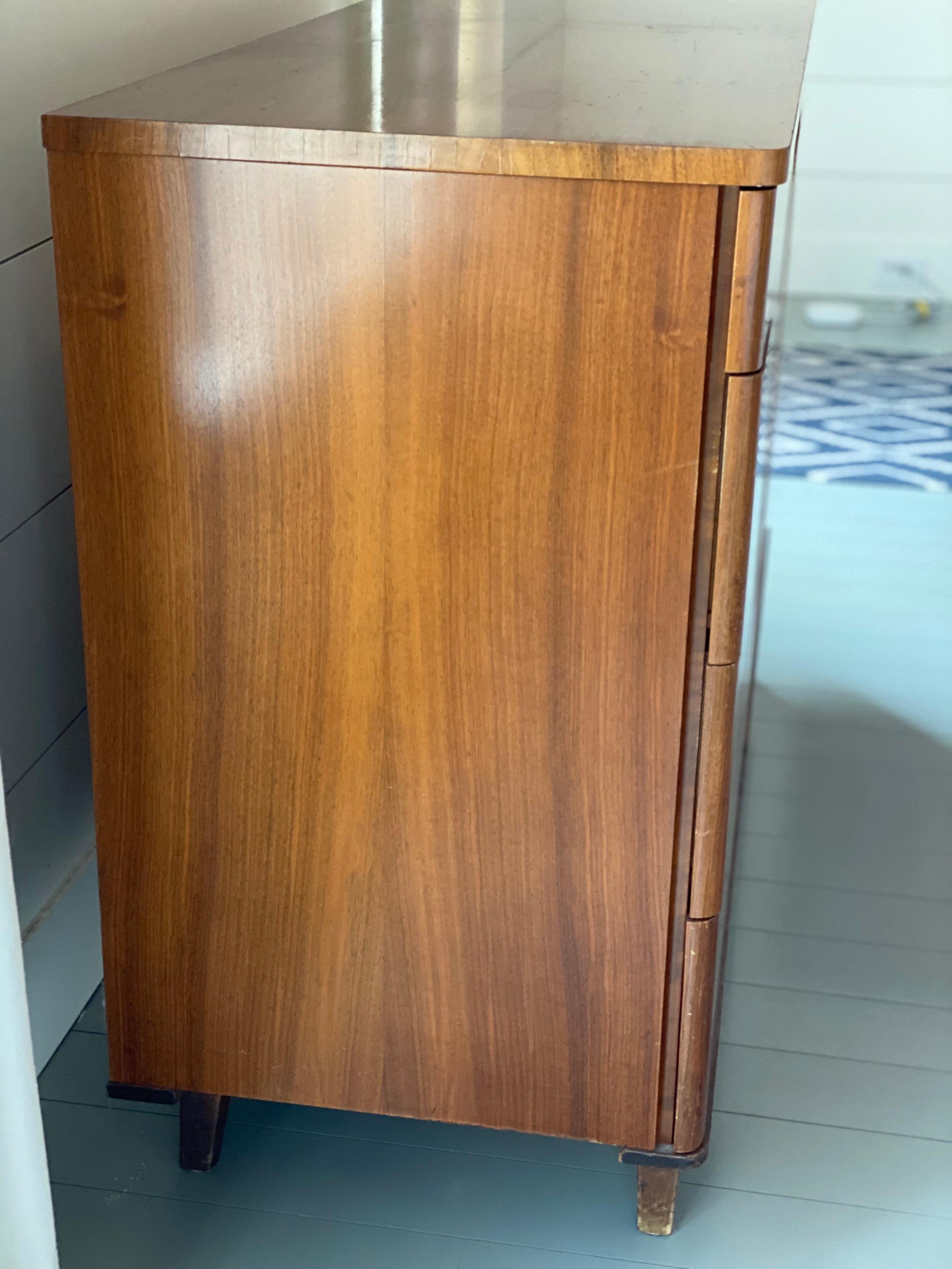 Wood Mid-Century Modern Swedish Chest of Drawers For Sale