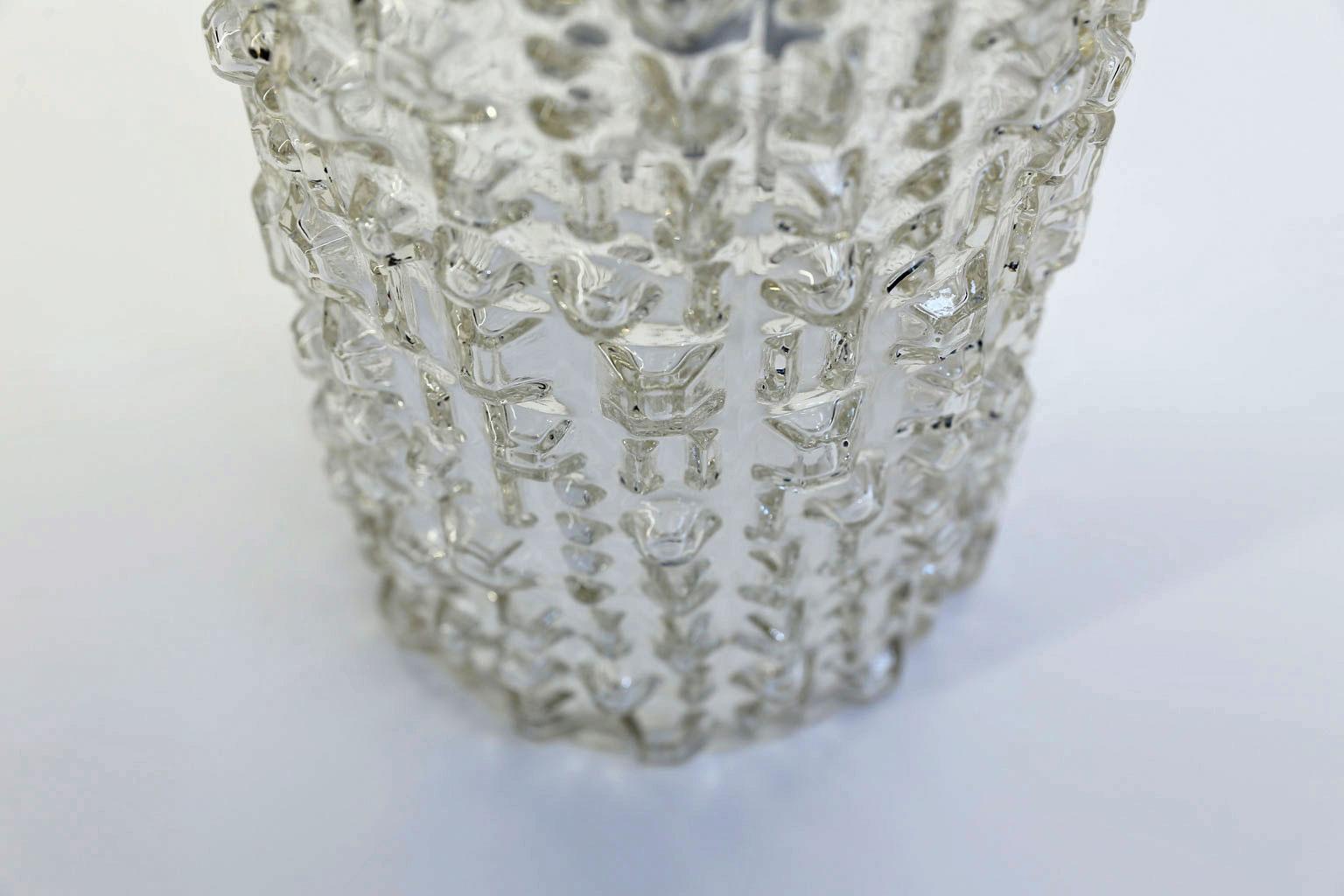 Mid-Century Modern Swedish Clear Glass Table Lamp 5