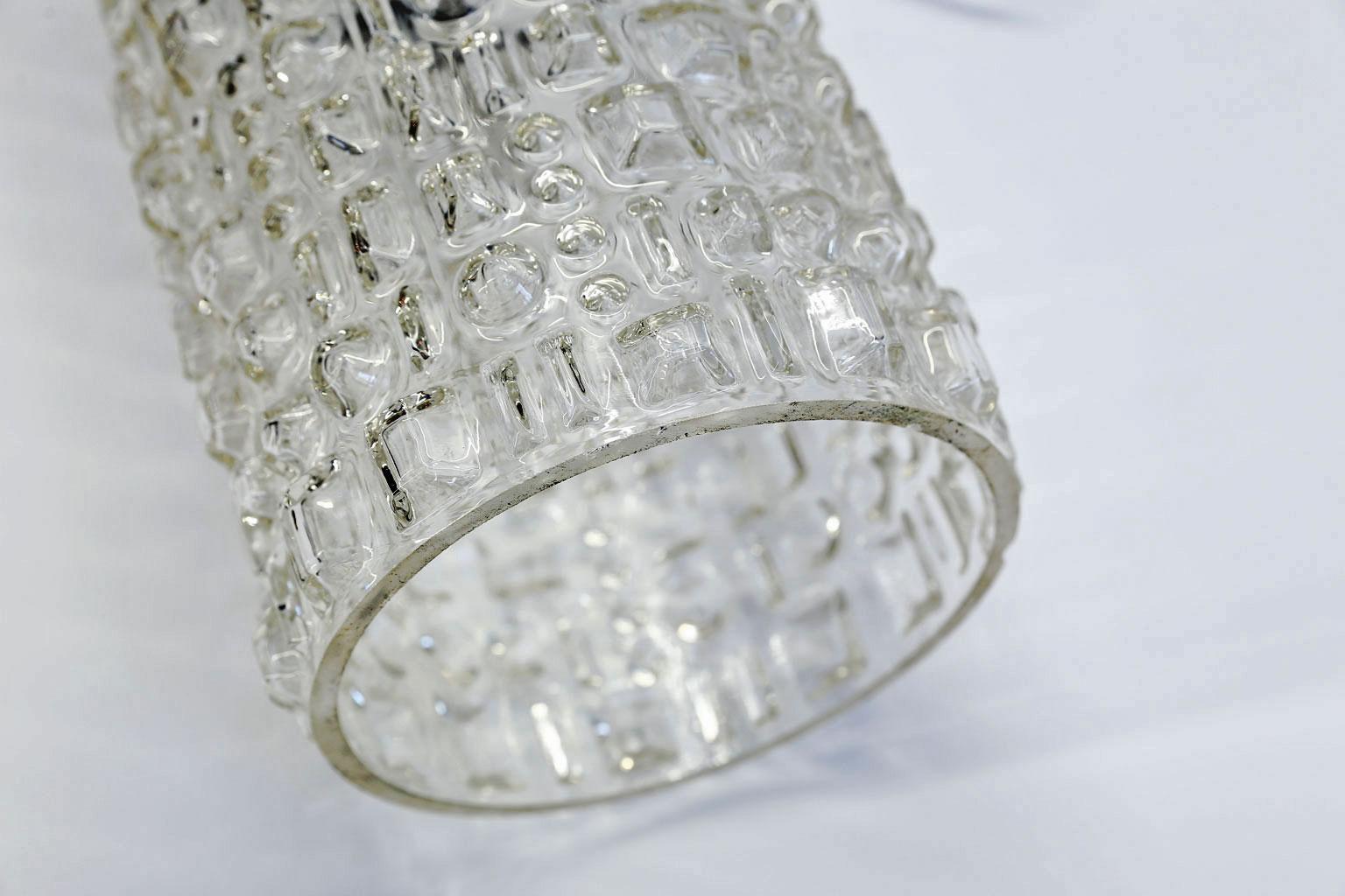 Mid-Century Modern Swedish Clear Glass Table Lamp 6