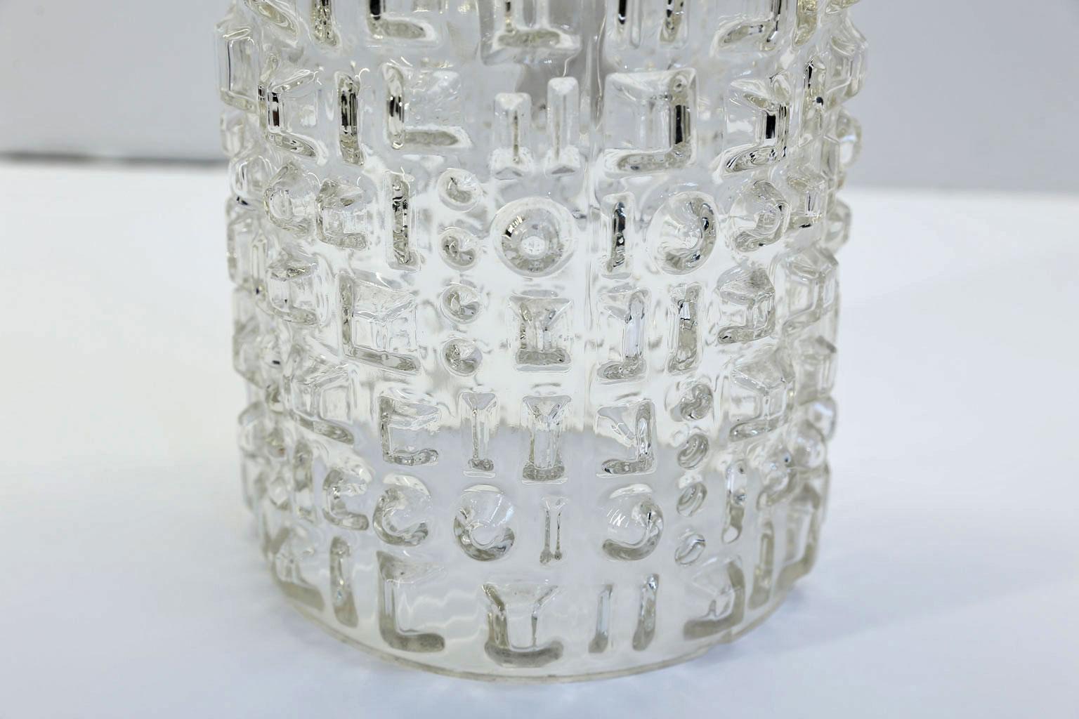 Mid-20th Century Mid-Century Modern Swedish Clear Glass Table Lamp