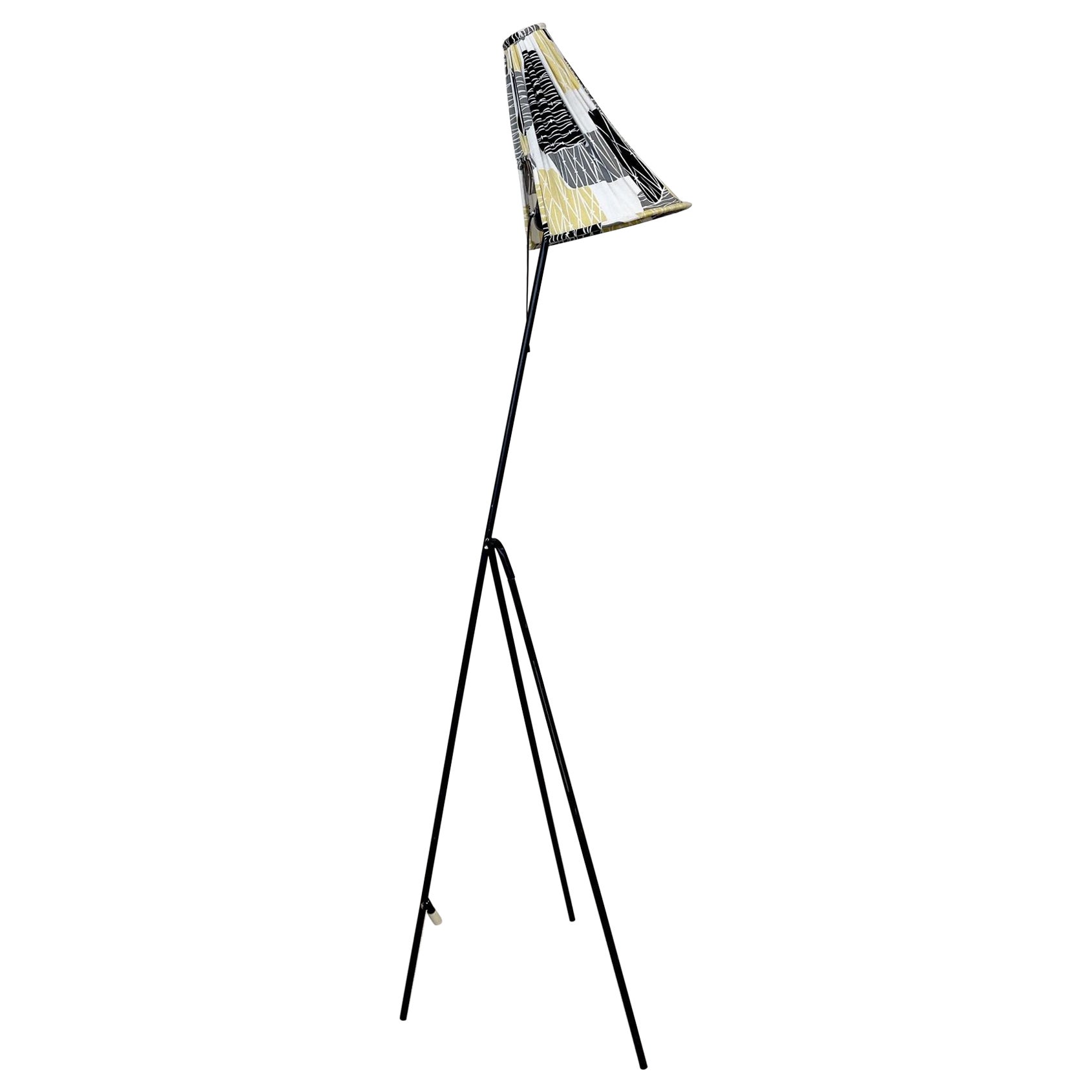 Lampada da terra svedese moderna di metà secolo, Giraffa, stile Greta Grossman