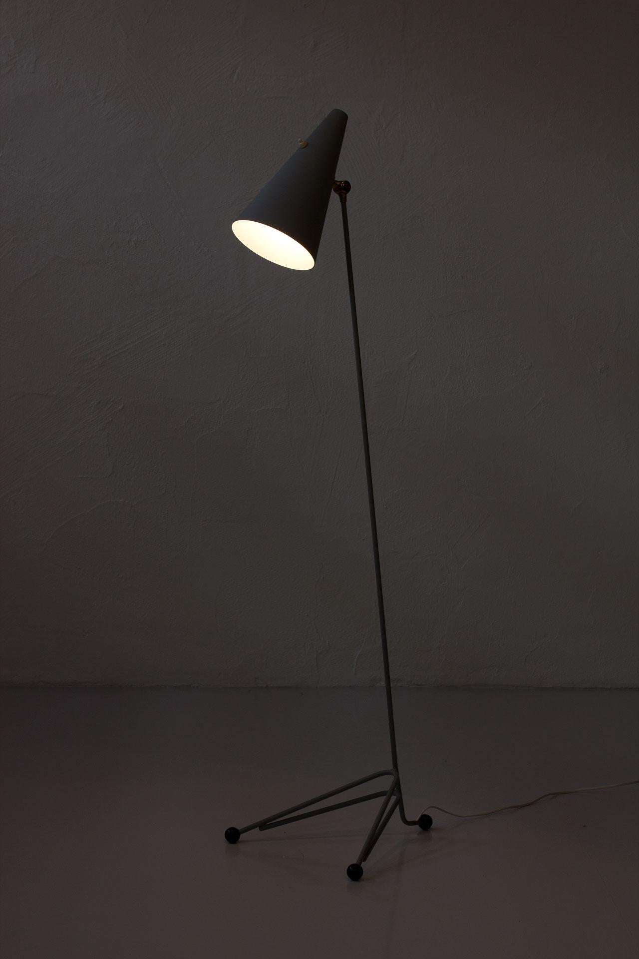 Mid-Century Modern Swedish Floor Lamp in Metal 5
