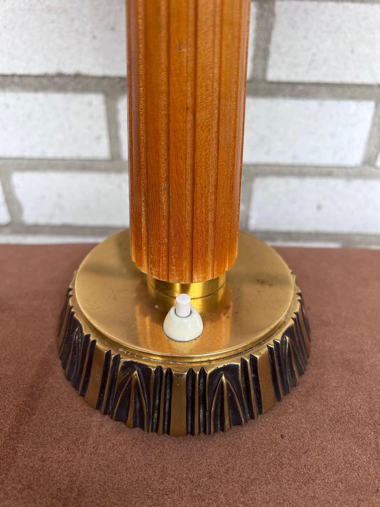 Brass Mid-Century Modern Swedish Lamp by Sonja Katzin for ASEA For Sale