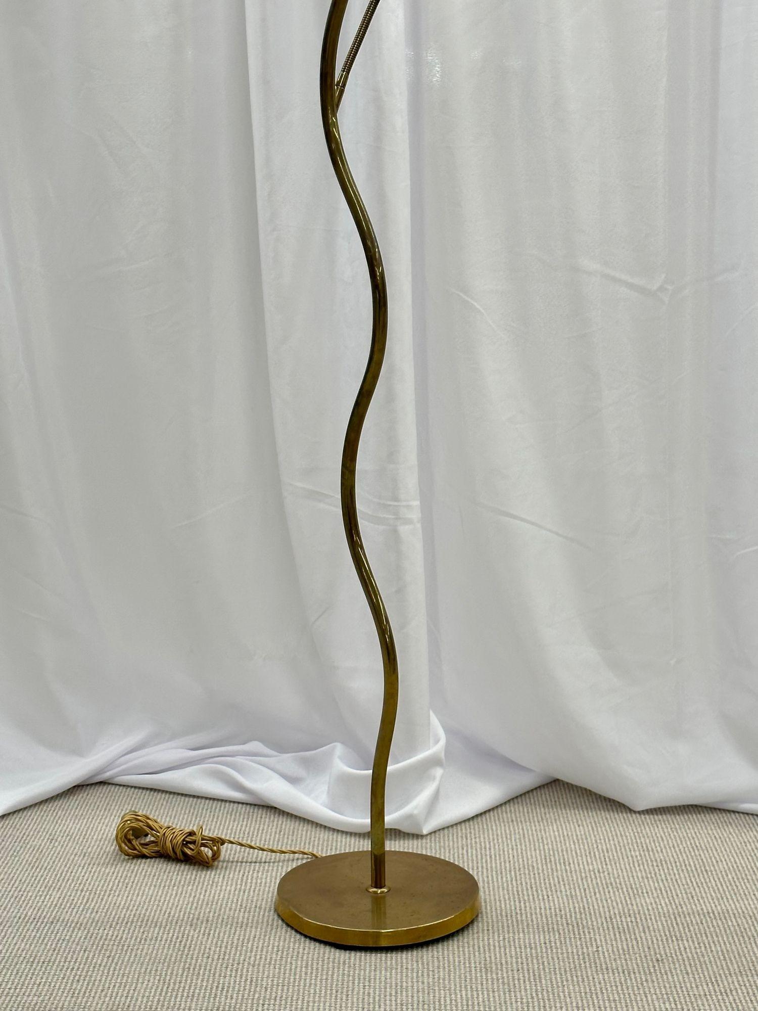 Mid-Century Modern Swedish Organic Standing Three Arm Floor Lamp, Scandinavian 7