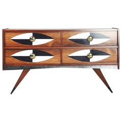 Mid-Century Modern Swedish Rosewood Chest of Drawers by AB Glas 
Trä, 1960s