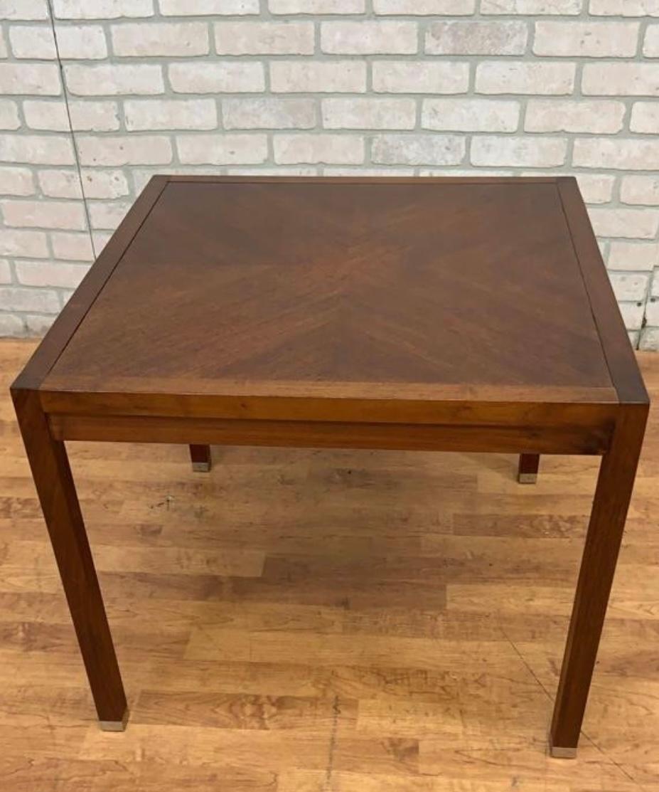 Mid Century Modern Swedish Square Coffee Table By DUX In Good Condition For Sale In Chicago, IL