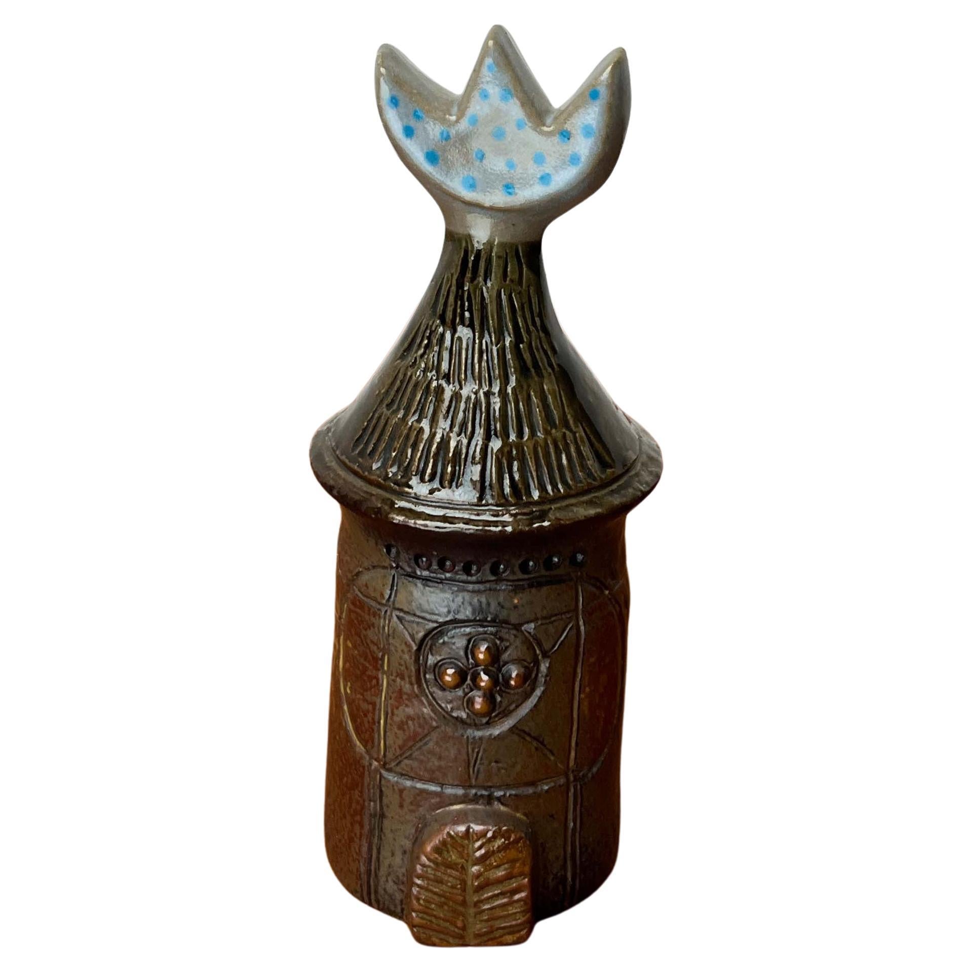 Mid-Century Modern Swedish Studio Pottery Bagdad Series House 2 Bertil Vallien