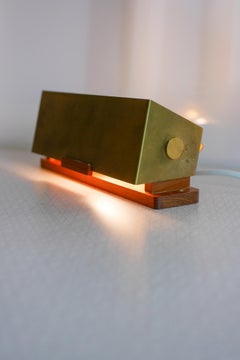 Mid-Century Modern Swedish teak and brass Sconce, a Wall Lamp by Örsjö, Sweden