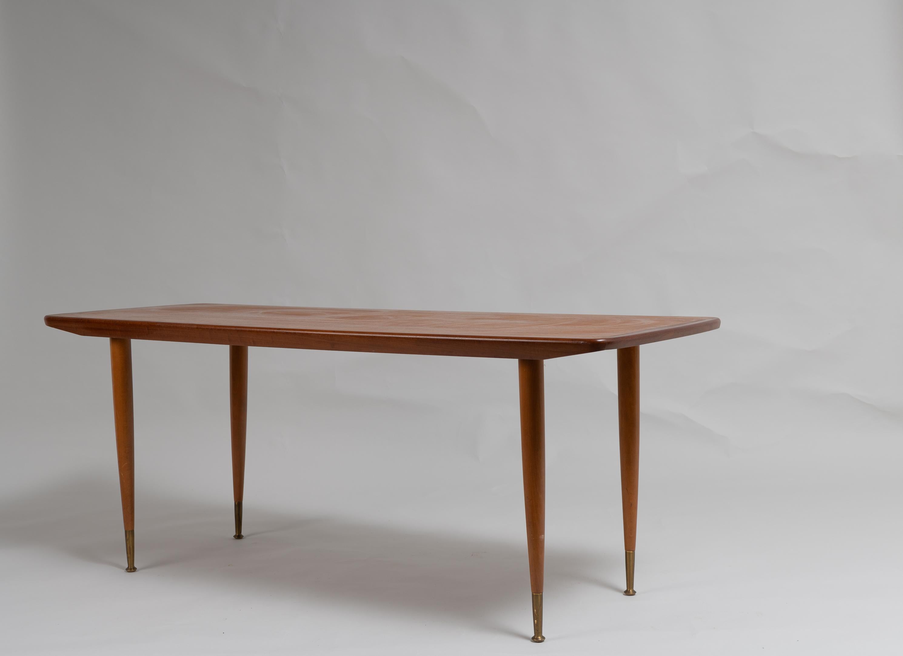 Scandinavian Modern Mid-Century Modern Swedish Teak Coffee Table For Sale