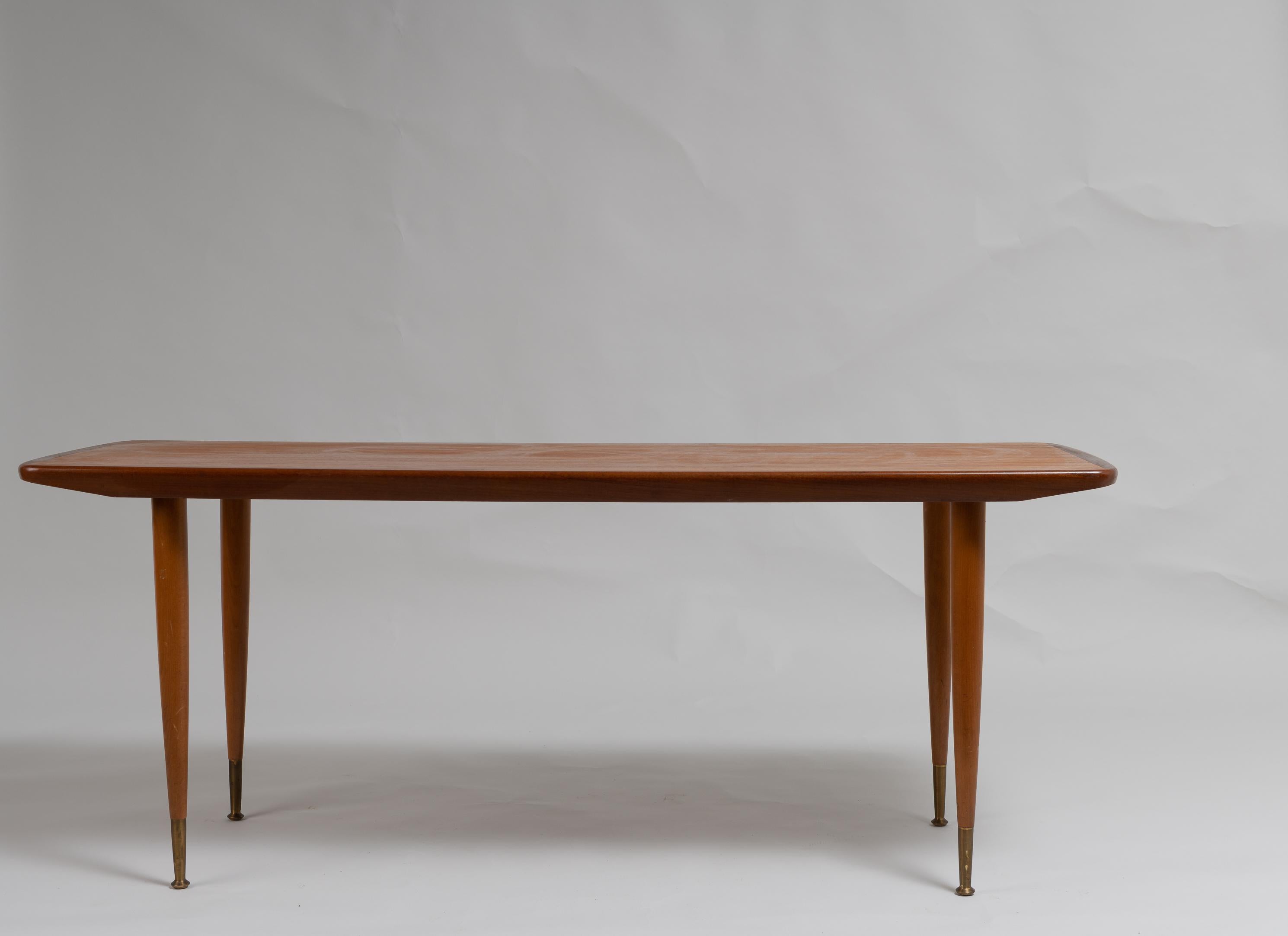 Mid-Century Modern Swedish Teak Coffee Table In Good Condition For Sale In Kramfors, SE
