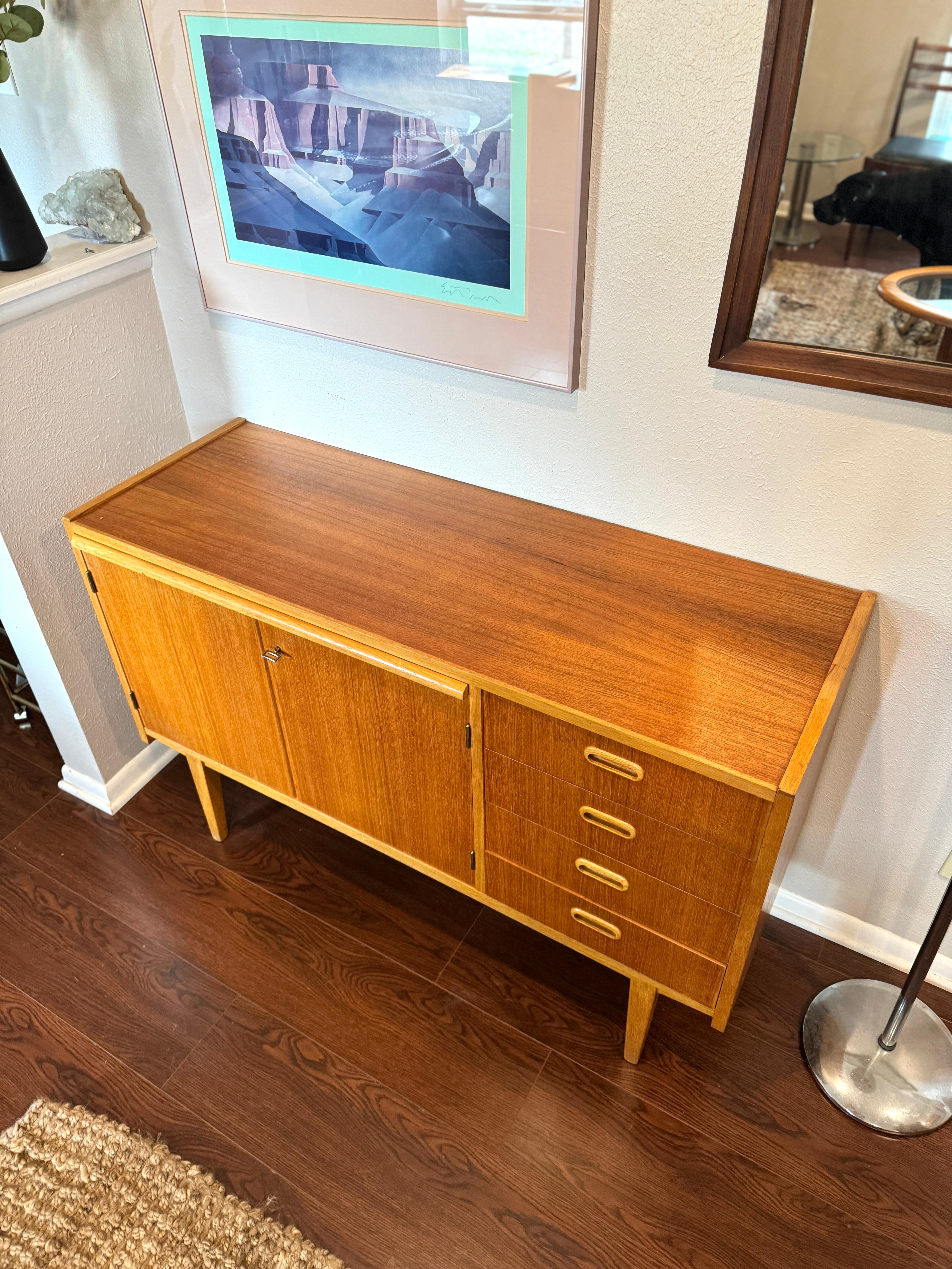 sideboard with pull out table