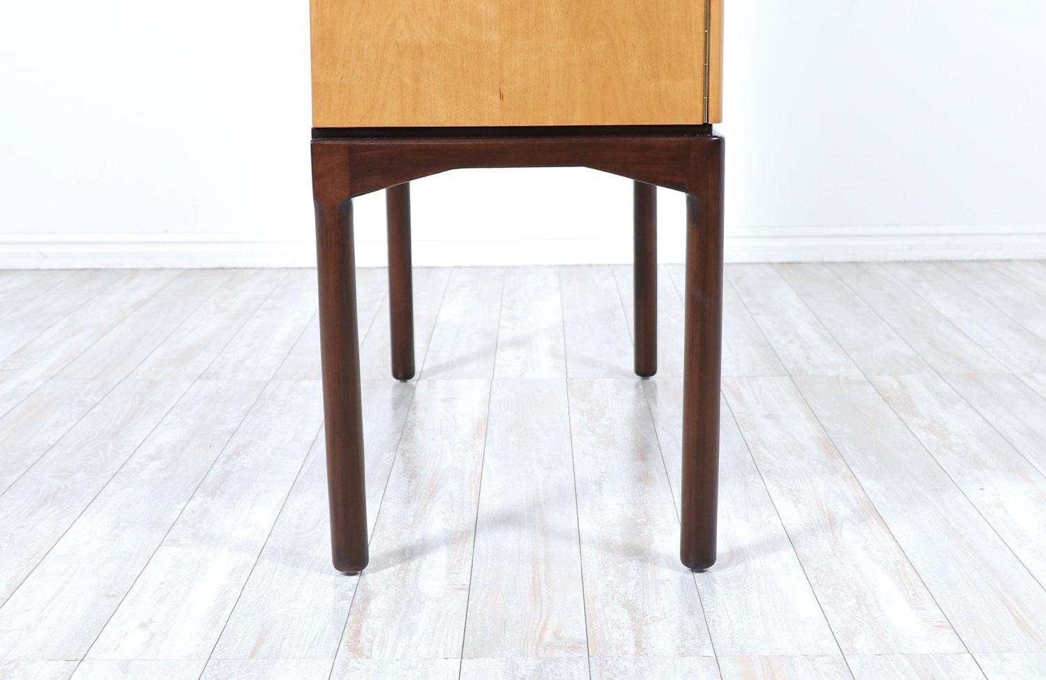 Wood Mid-Century Modern Swedish Two-Tone Cabinet by Ferd Lundquist