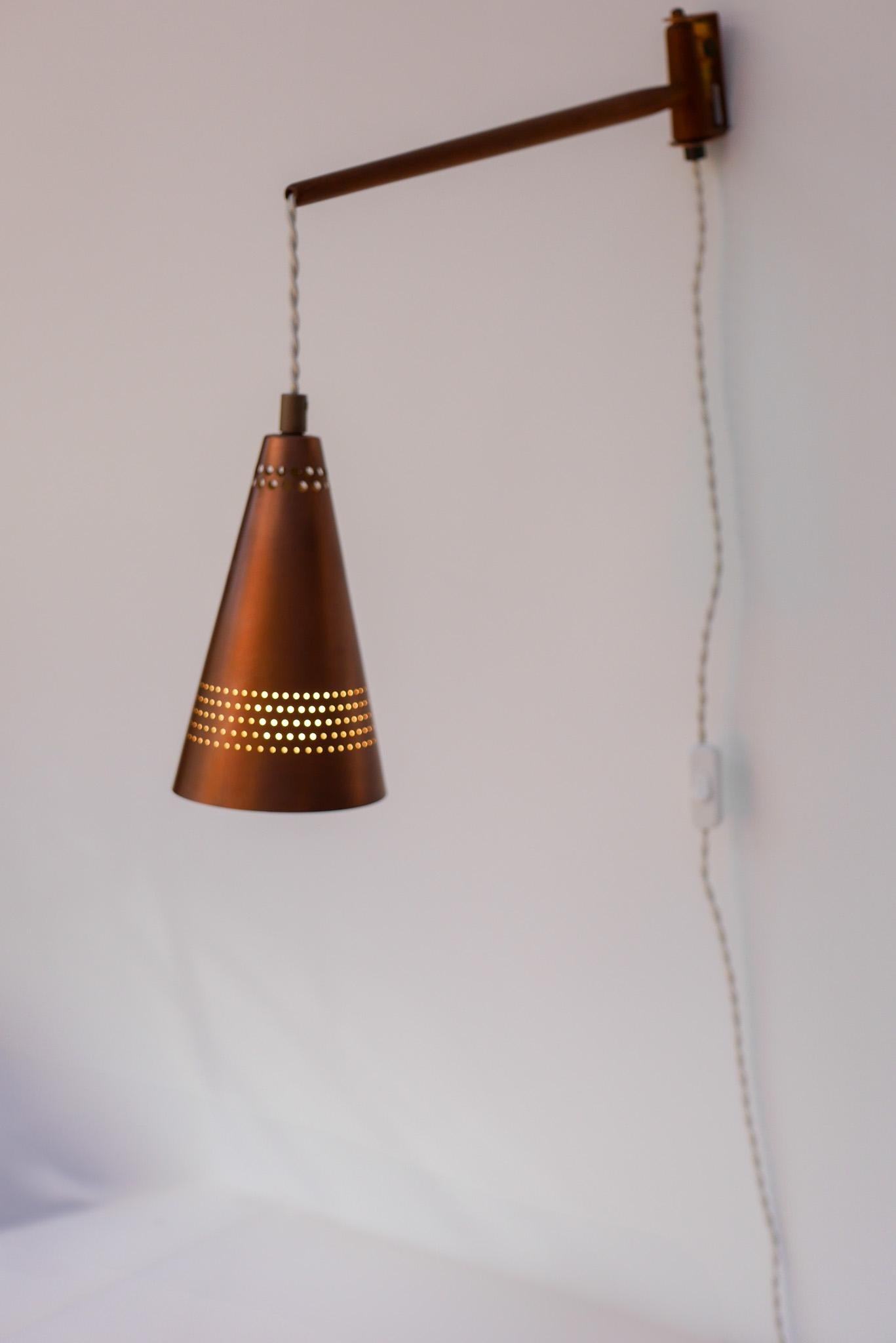 Mid-Century Modern Swedish Wall Lamp  or sconce by Hans Agne Jakobsson, Markaryd 13