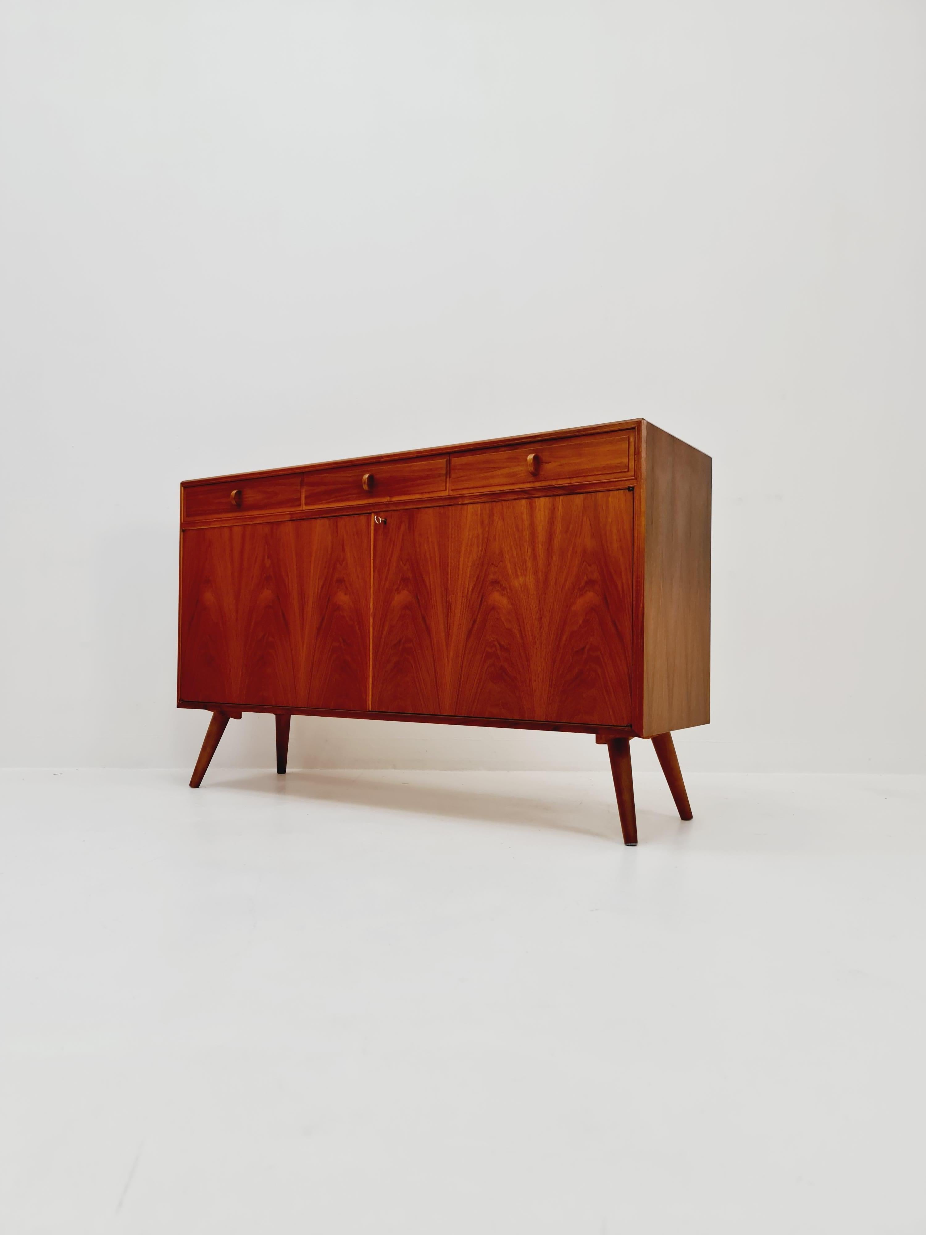 Mid Century Modern Swedish walnut sideboard by B. Fridhagen for Bodafors, 1964 5