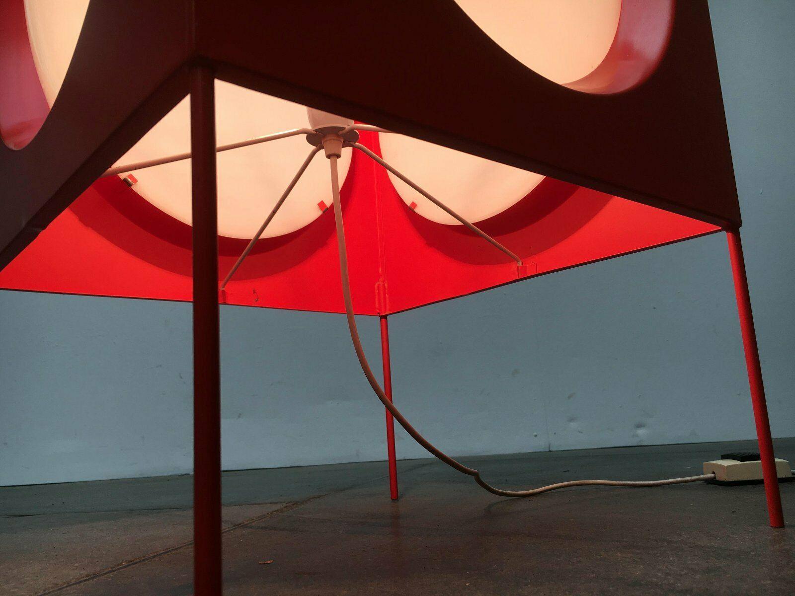 Lampada da terra a cubo T-267 di Modern Age svizzera del metà secolo, Carl Moor, BAG Turgi in vendita 3