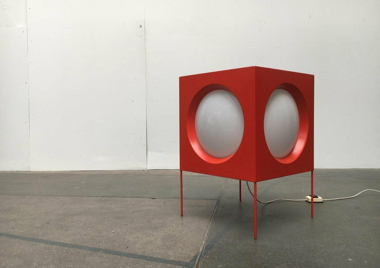 Lampada da terra a cubo T-267 di Modern Age svizzera del metà secolo, Carl Moor, BAG Turgi in vendita 9