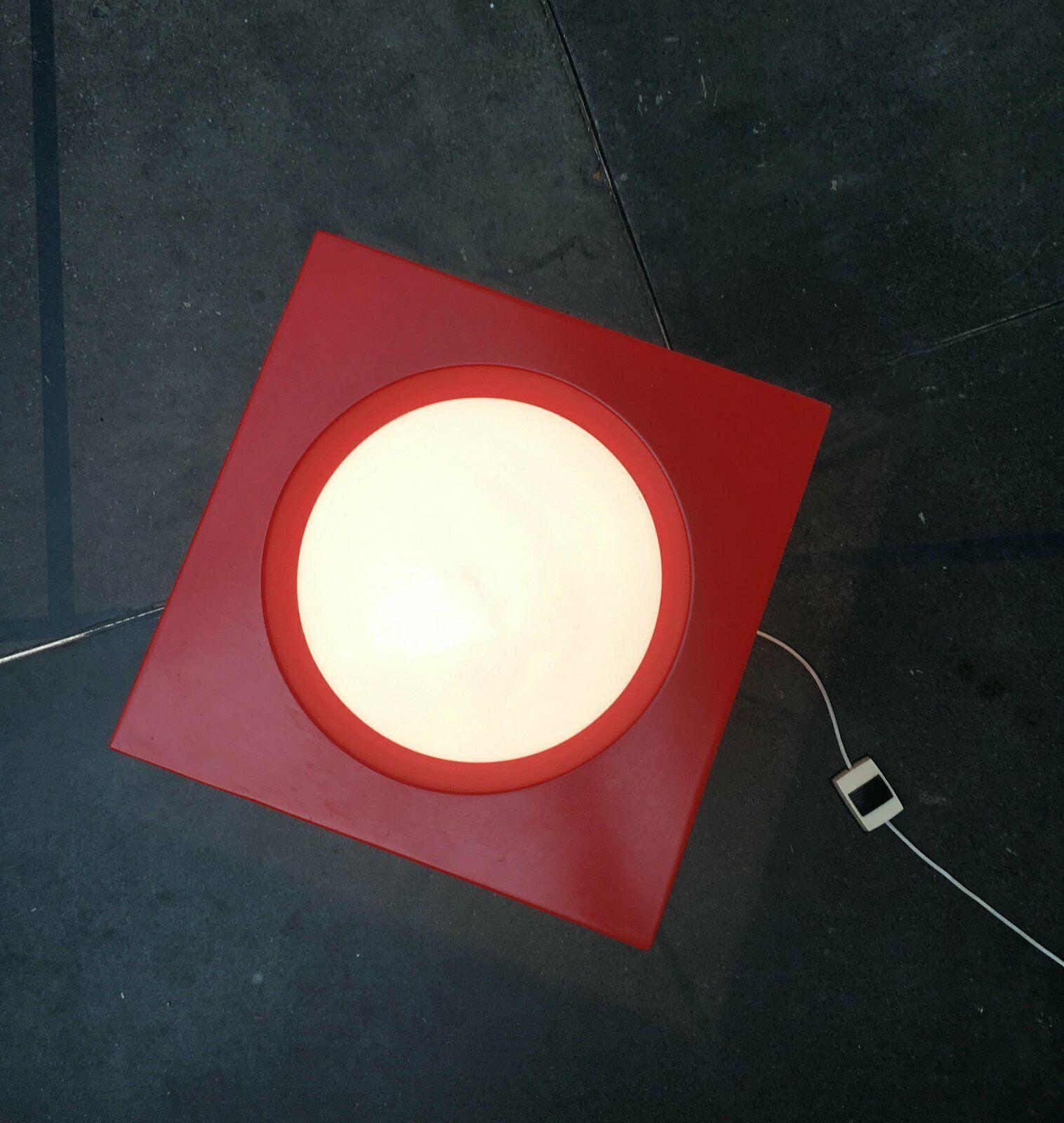 Metà XX secolo Lampada da terra a cubo T-267 di Modern Age svizzera del metà secolo, Carl Moor, BAG Turgi in vendita