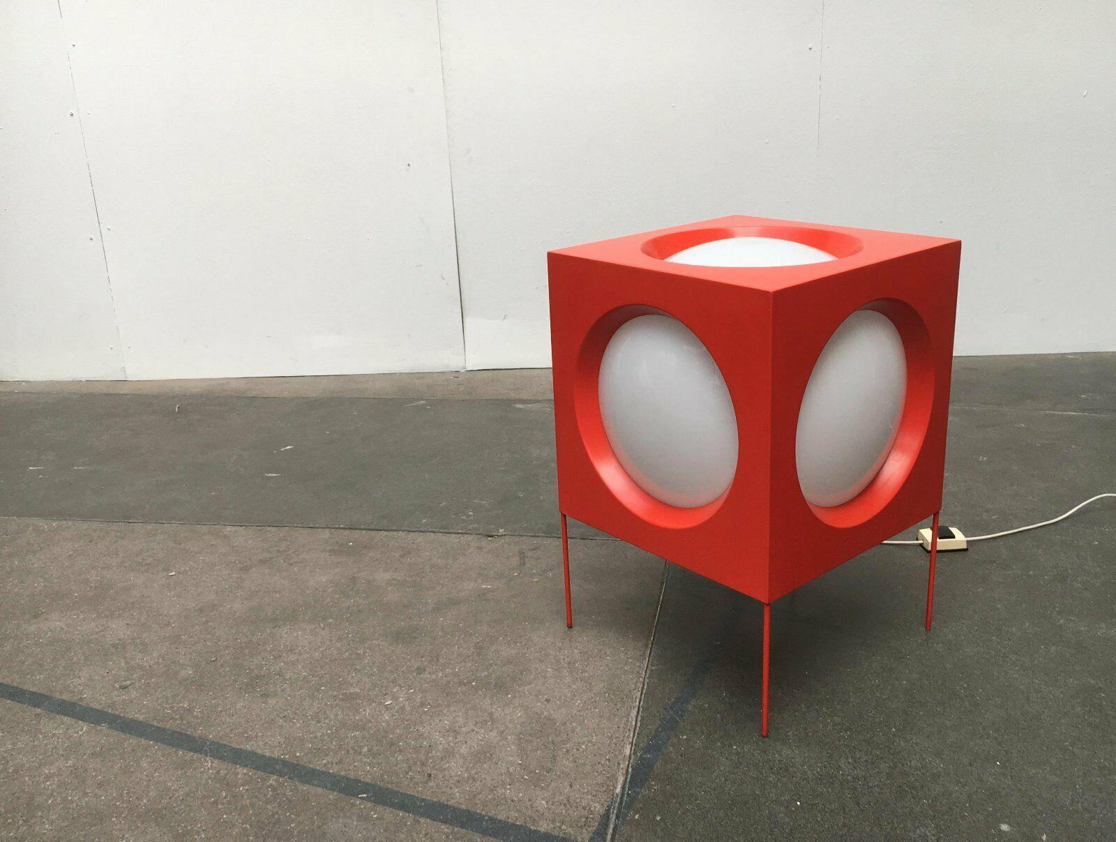 Lampada da terra a cubo T-267 di Modern Age svizzera del metà secolo, Carl Moor, BAG Turgi in vendita 2