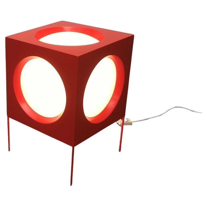 Mid-Century Modern Swiss Space Age T-267 Cube Floor Lamp, Carl Moor, BAG Turgi