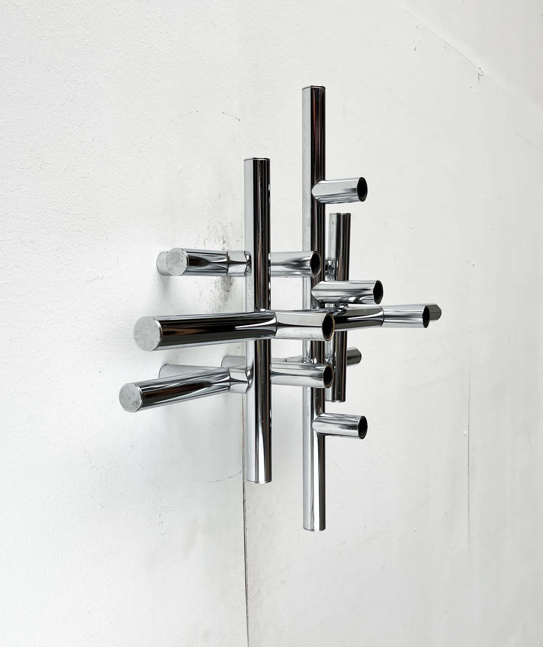 Lámpara de pared o de techo de la Modern Modern Space Age suiza de mediados de siglo de Temde, Suiza Metal en venta