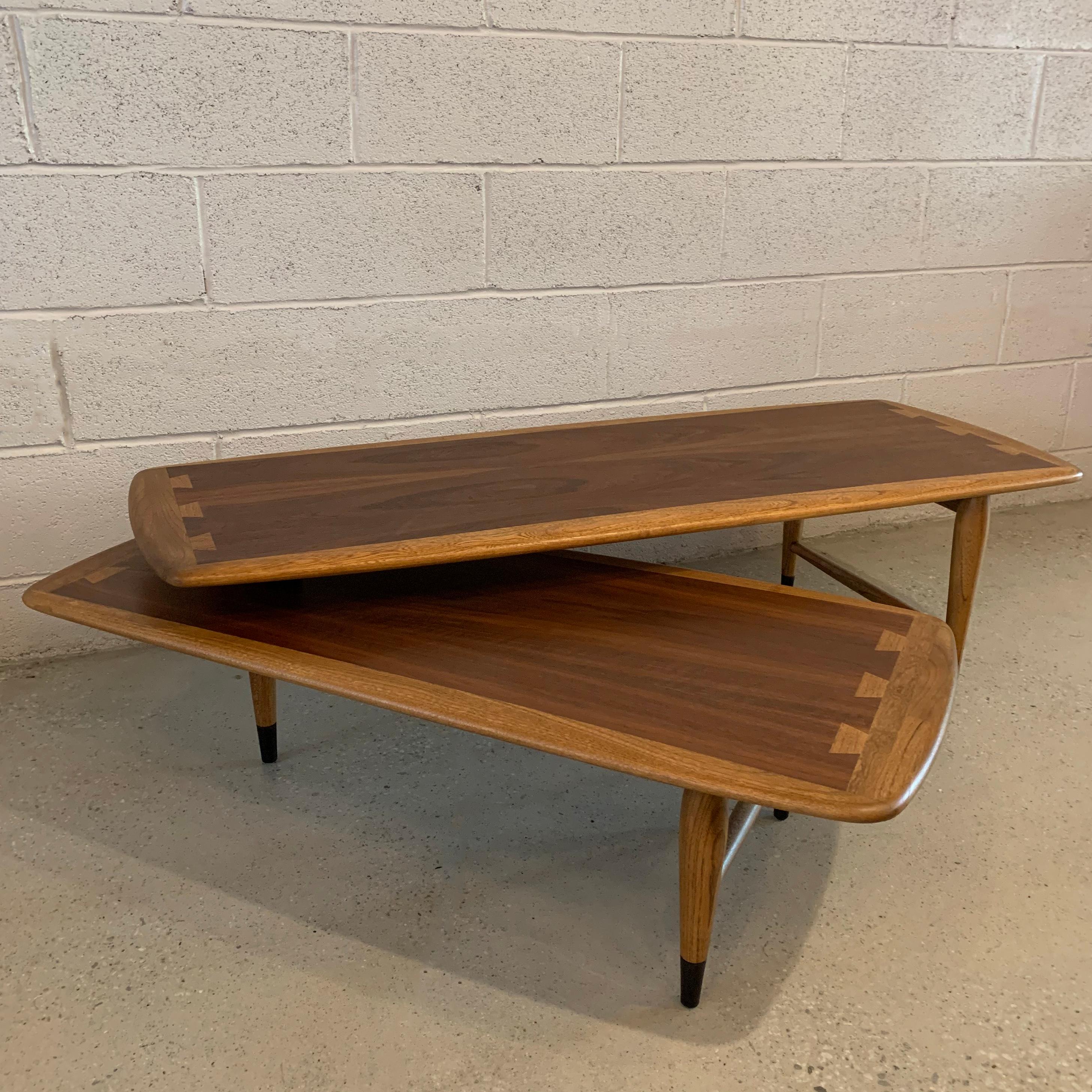 Mid-Century Modern, two-tone, walnut 