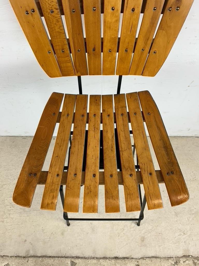 Tabouret de bar pivotant moderne du milieu du siècle dernier dans le style d'Arthur Umanoff en vente 5