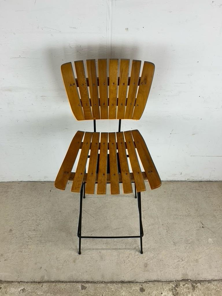 Tabouret de bar pivotant moderne du milieu du siècle dernier dans le style d'Arthur Umanoff en vente 10