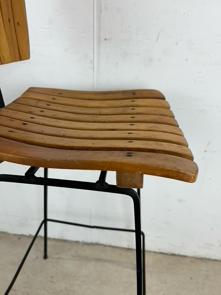 Tabouret de bar pivotant moderne du milieu du siècle dernier dans le style d'Arthur Umanoff en vente 2