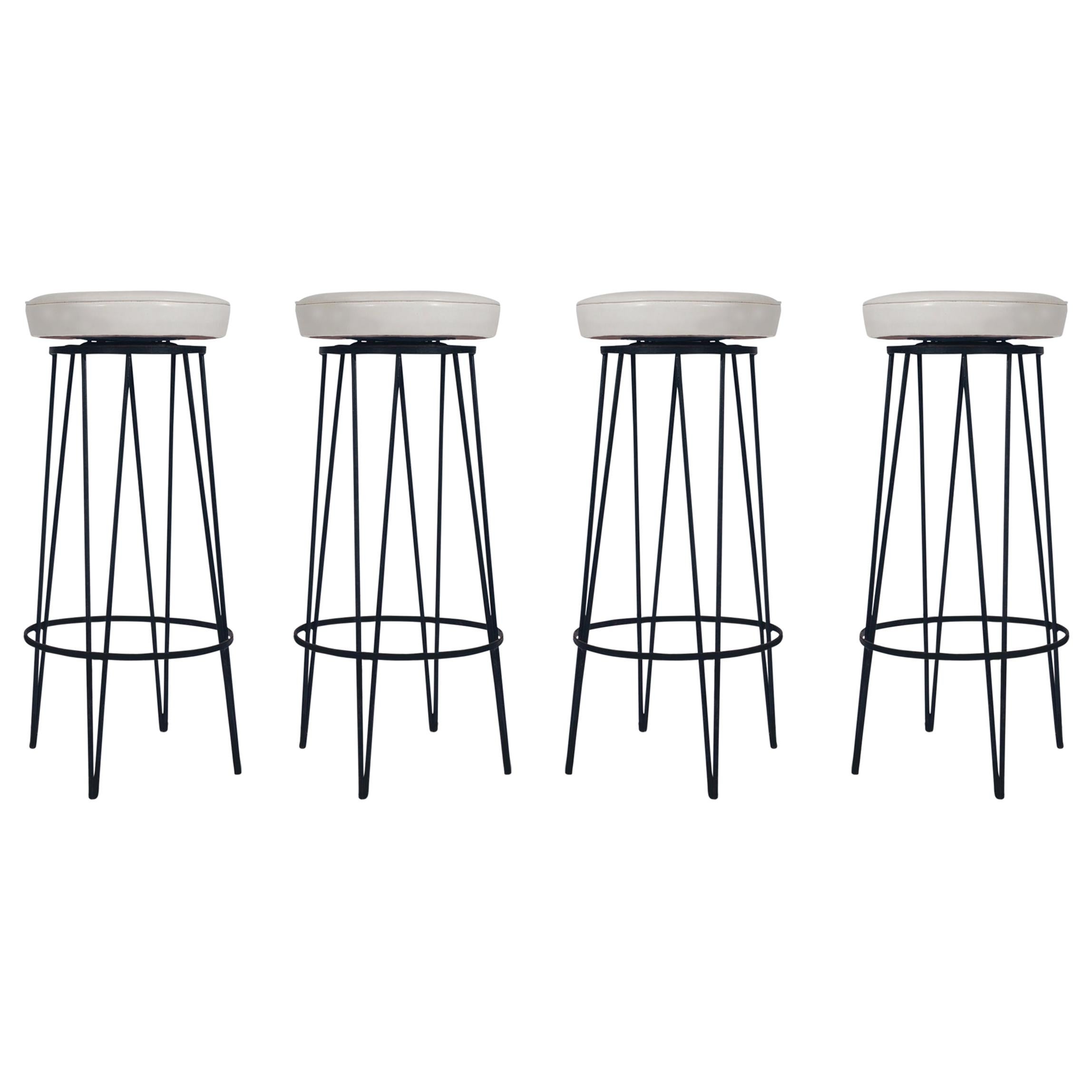 Mid-Century Modern Swivel Bar Stools or Counter Stools after Frederick Weinberg