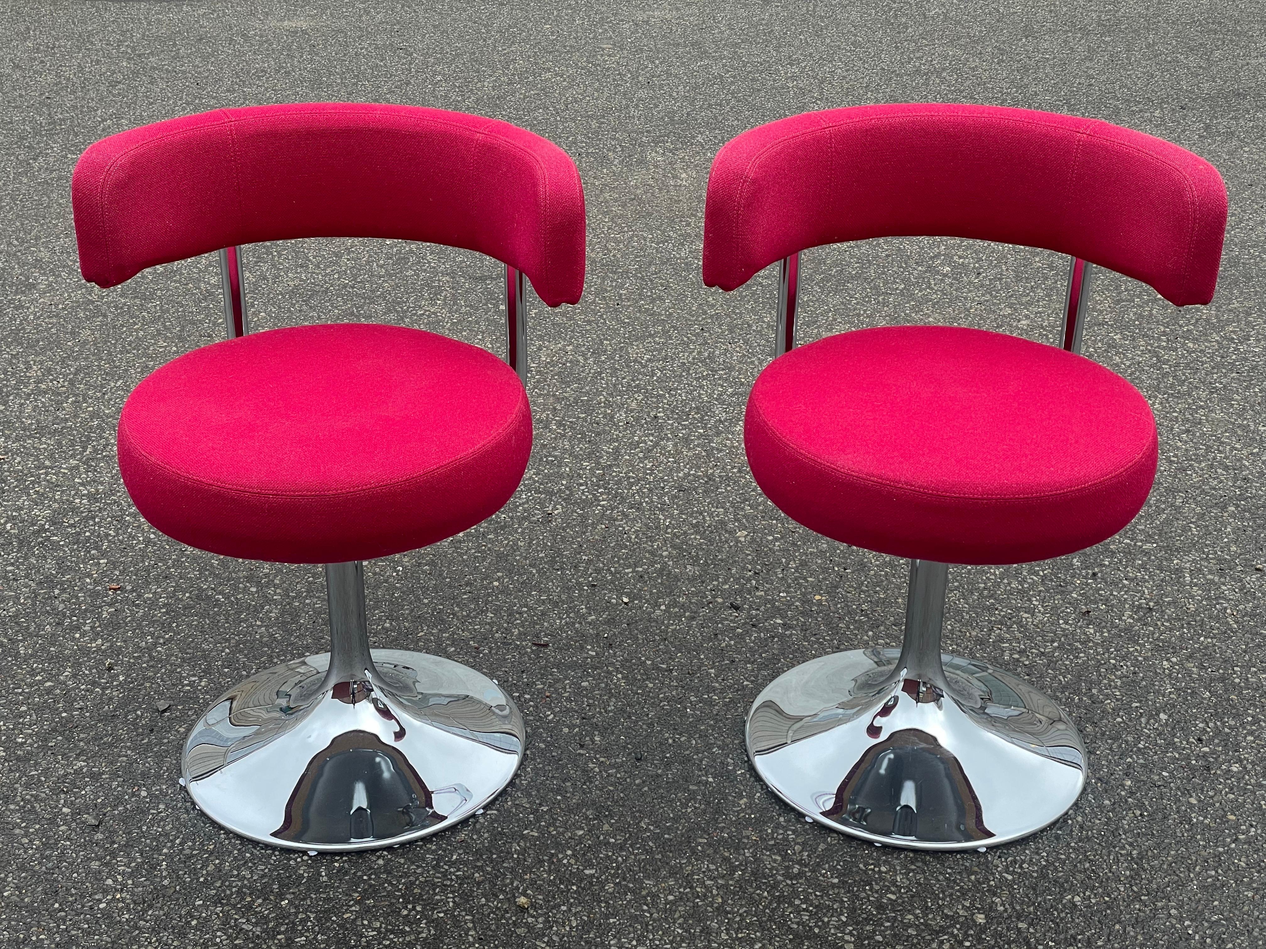 Mid-Century moderno Sedie girevoli di metà secolo di Börje Johanson per Johanson Design, set da 2 in vendita