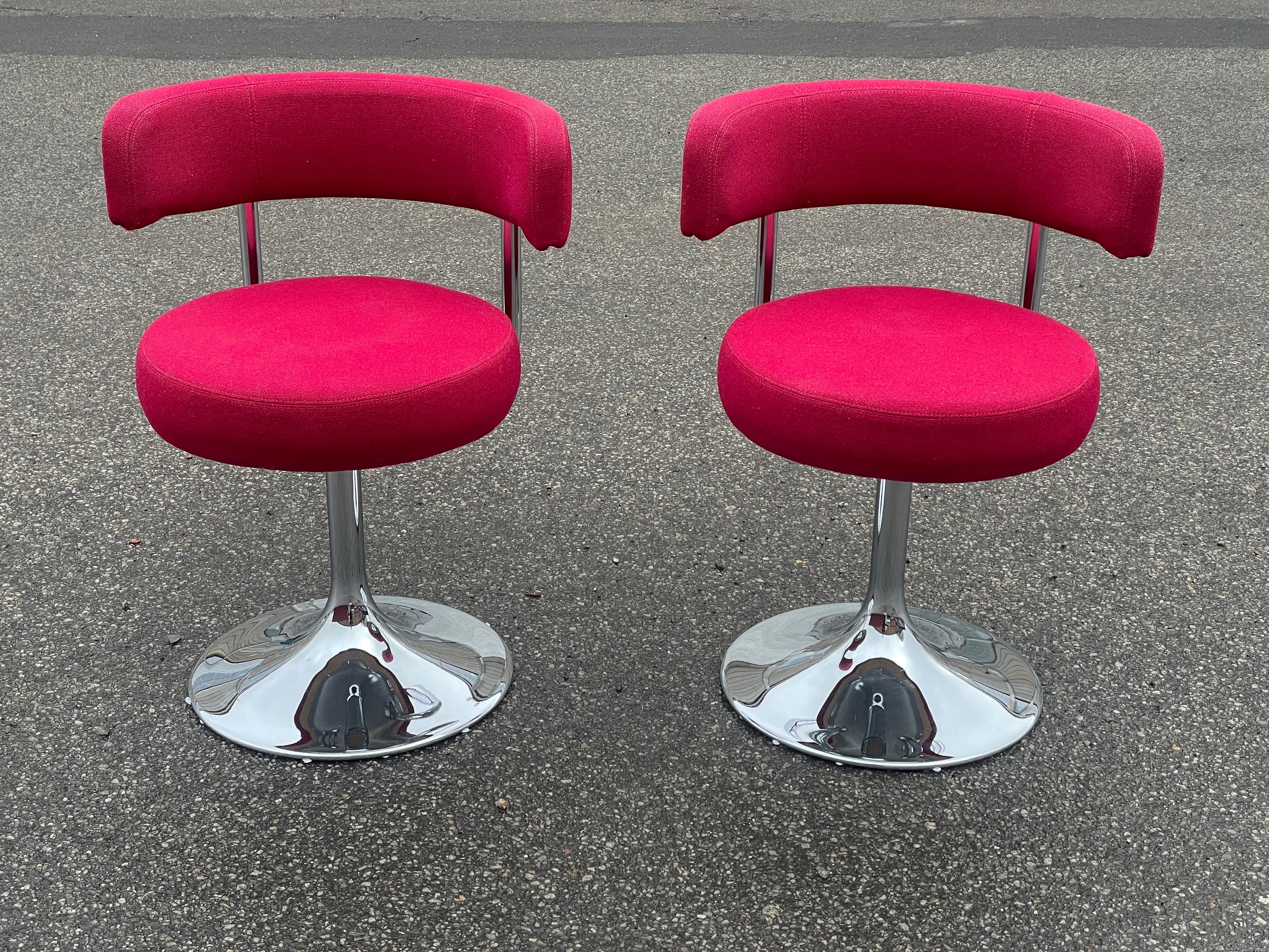 Svedese Sedie girevoli di metà secolo di Börje Johanson per Johanson Design, set da 2 in vendita
