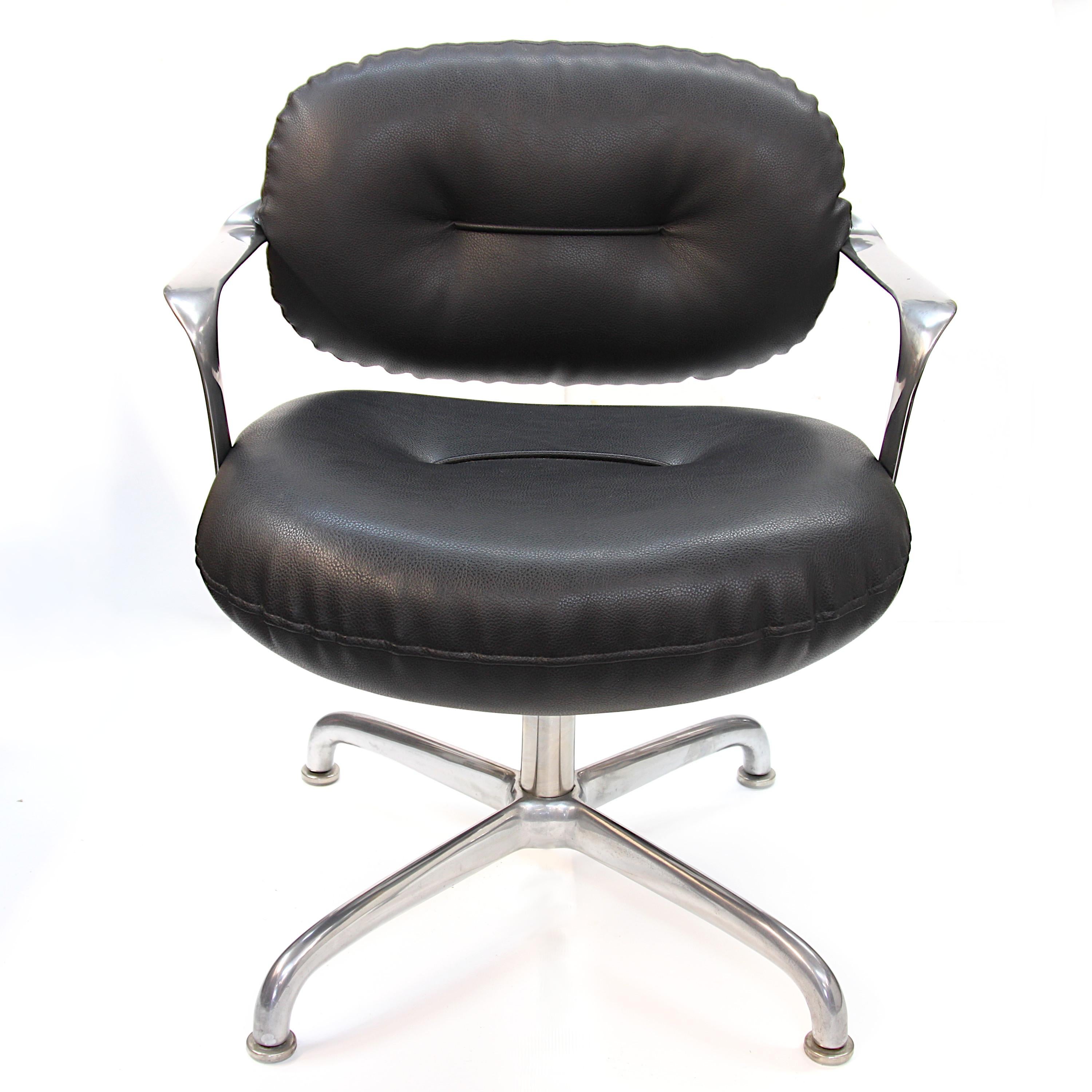 North American Mid-Century Modern Swivel Desk Chair by Andrew Morrison & Bruce Hannah for Knoll