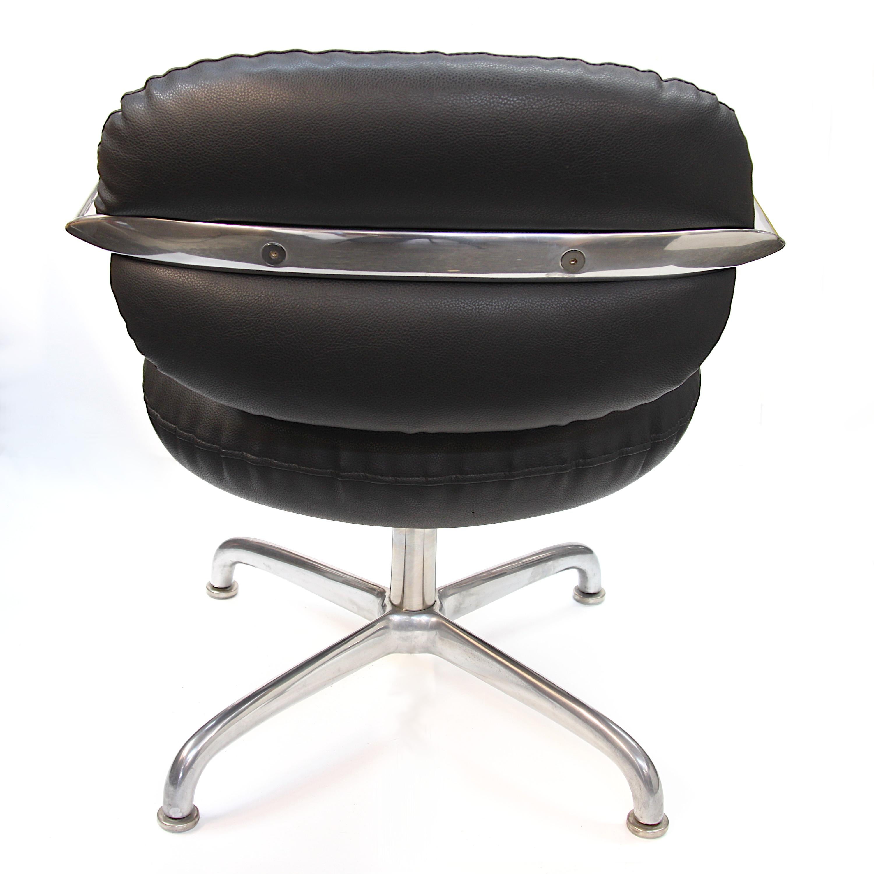 North American Mid-Century Modern Swivel Desk Chair by Andrew Morrison & Bruce Hannah for Knoll